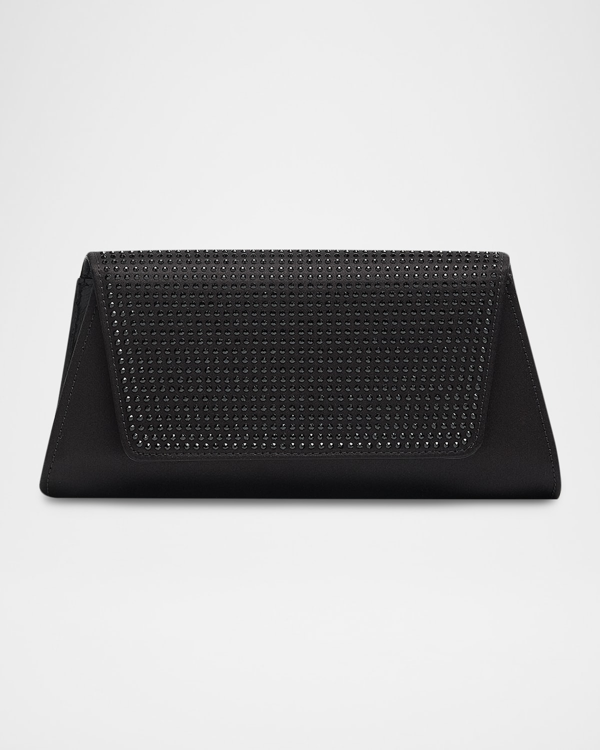 Akris Anouk Mini Rhinestone Clutch Bag In Black