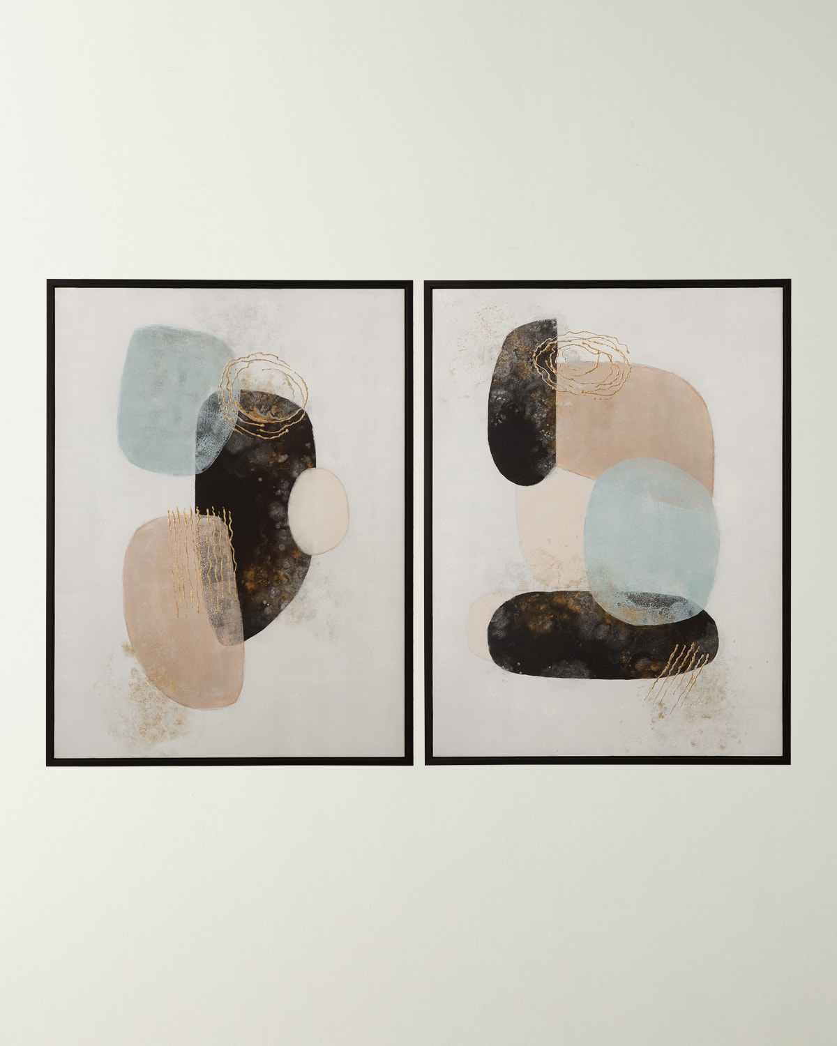 Katherine Noble By Bmc Athena Framed Painting, Set Of 2 In Black
