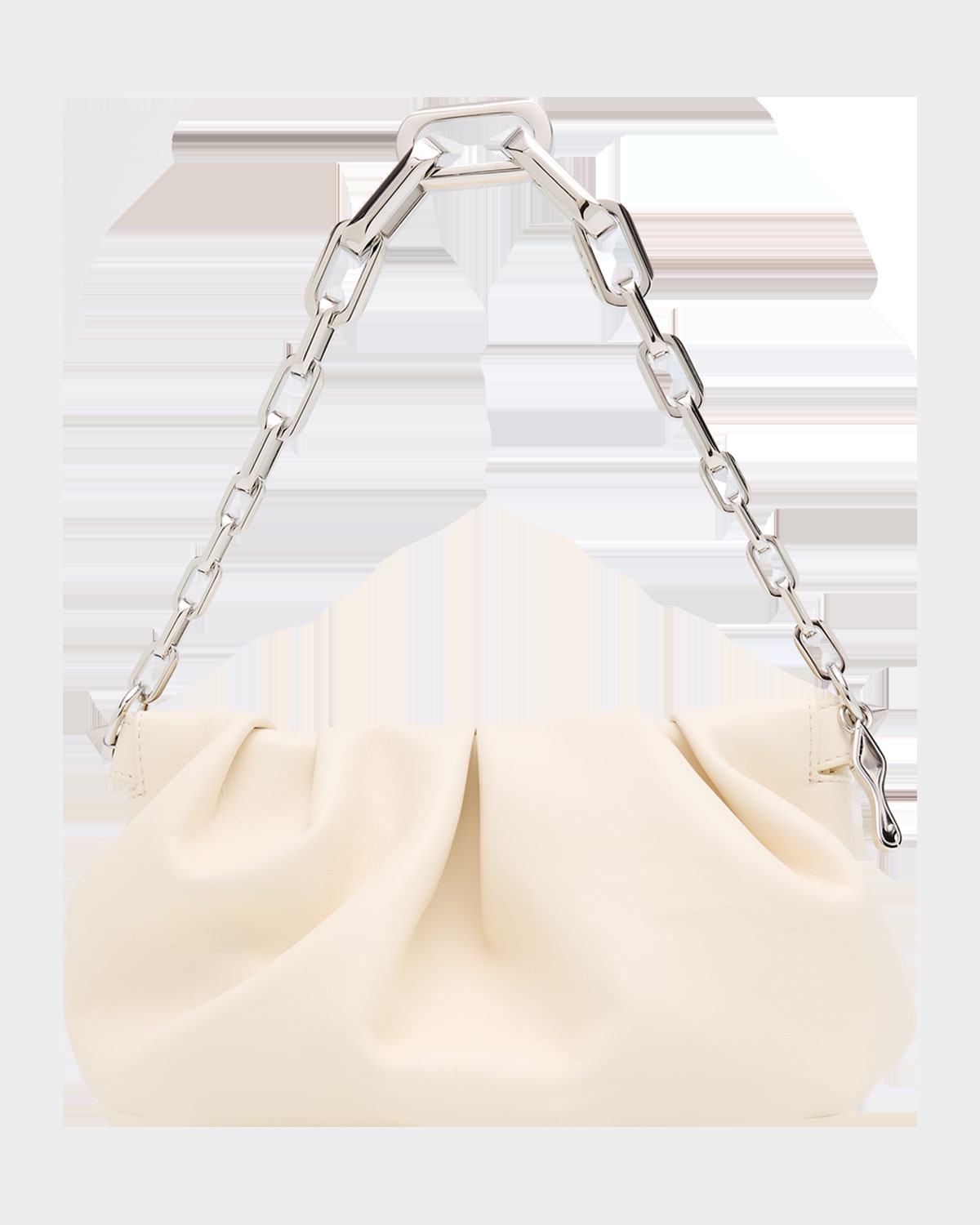 Christian Louboutin Eva Small Pleated Shoulder Bag In Nappa Leather