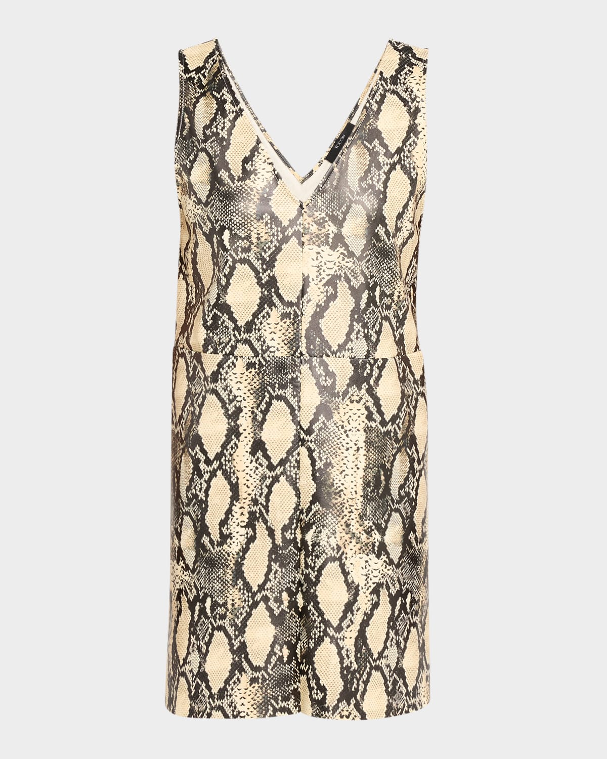 Toccin Malia Python Vegan Leather Mini Dress