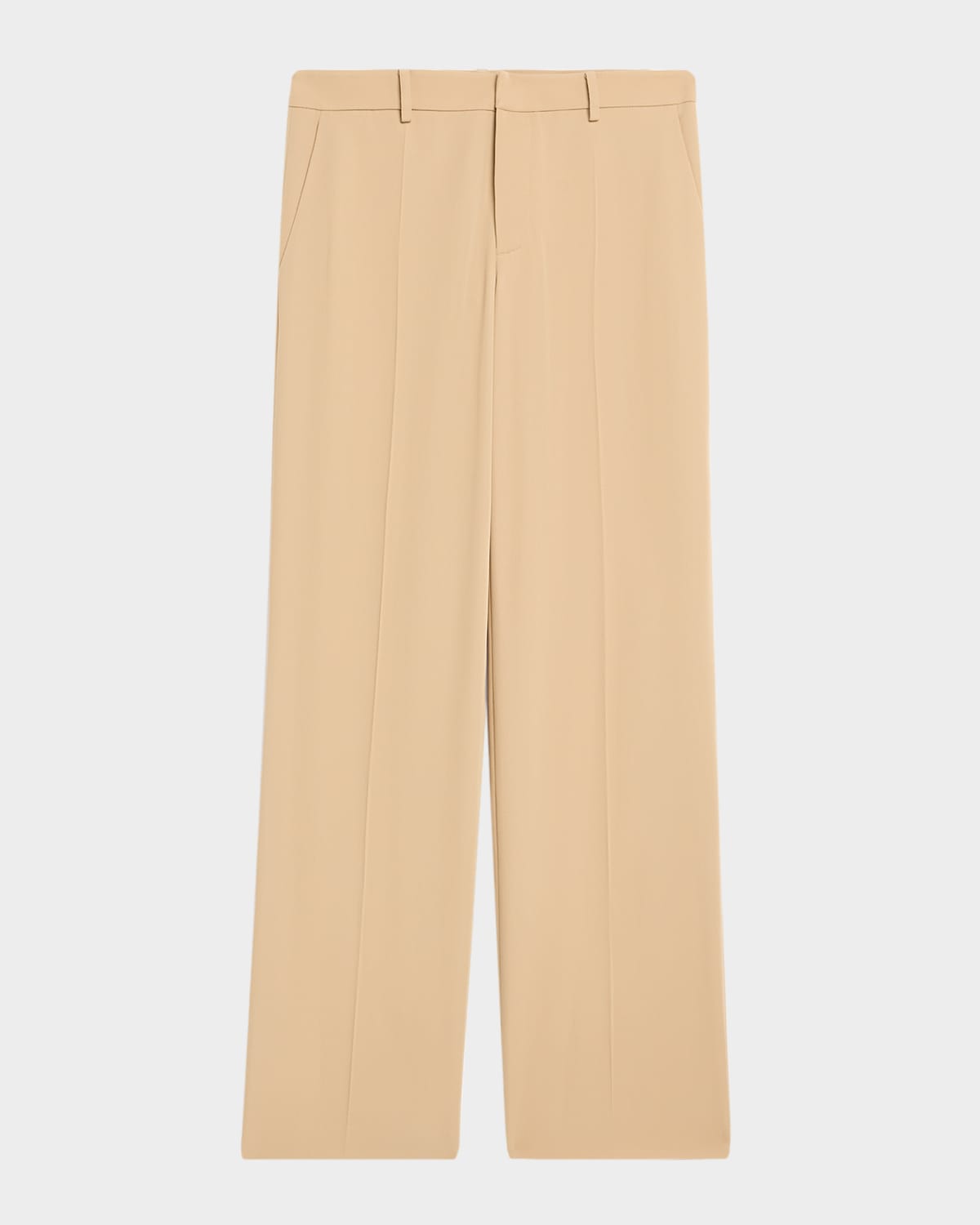 Ralph Lauren Corrine Wool Gabardine Straight-leg Pants In Neutral