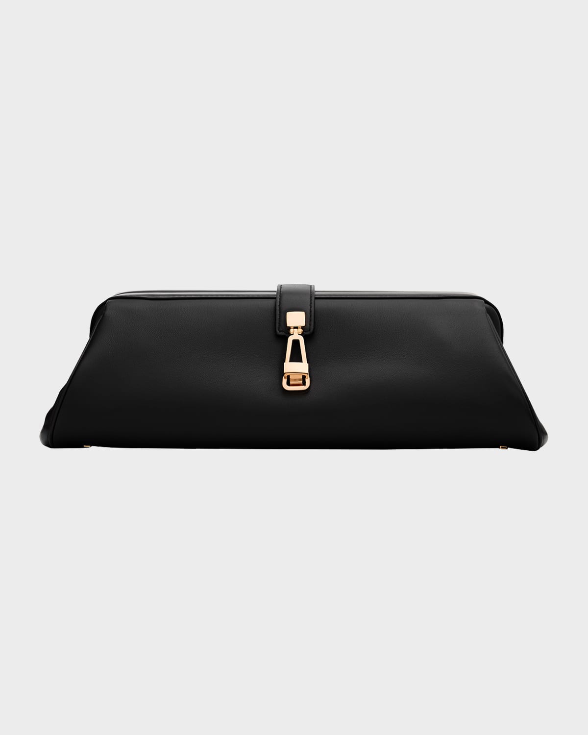 Gabriela Hearst Leather Baguette Clutch Bag In Black