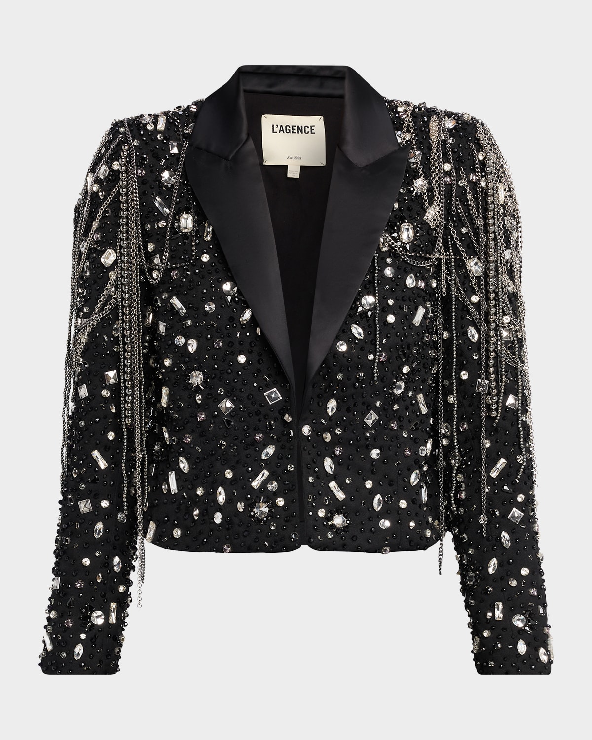 L'agence Soma Embellished Blazer In Black