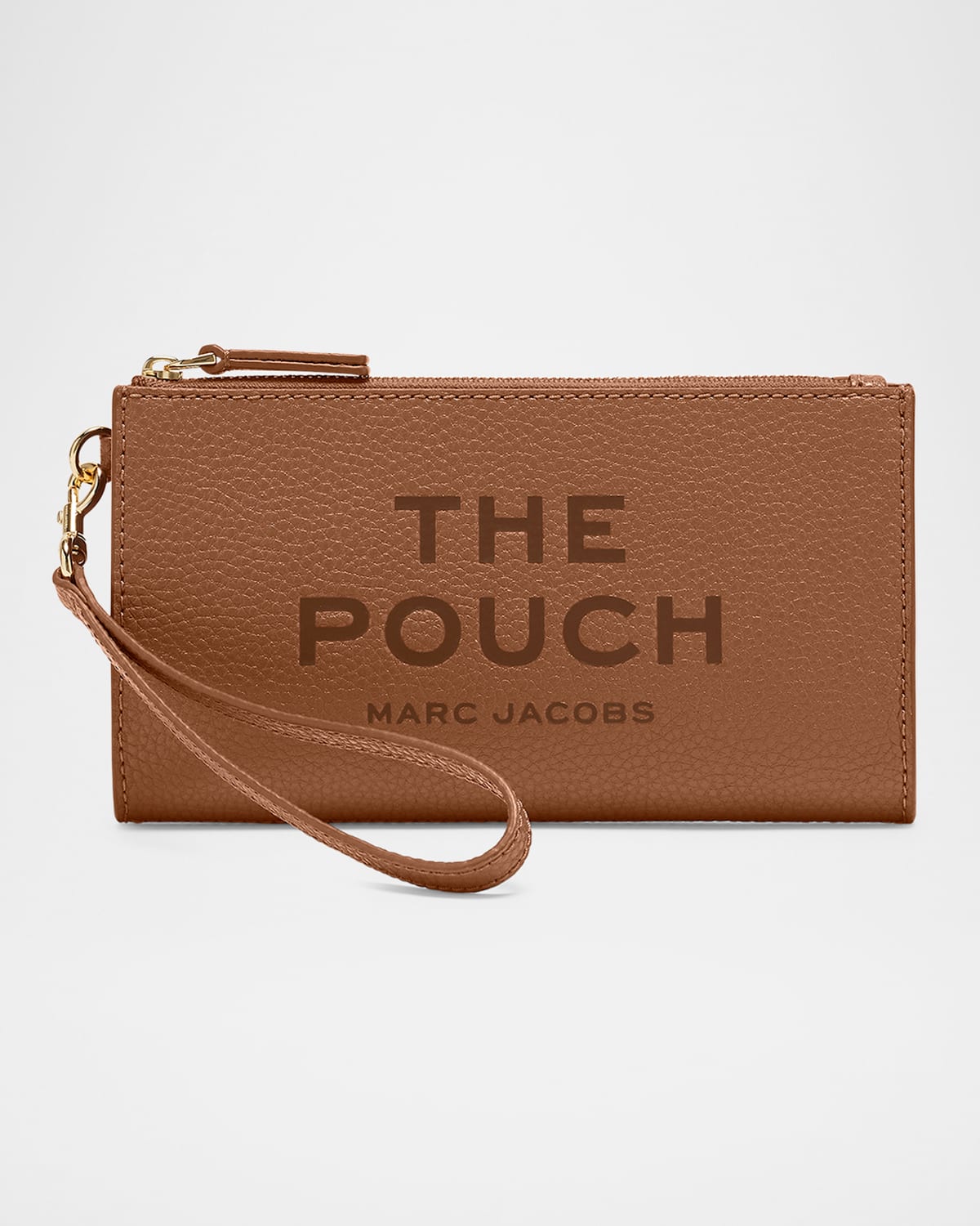 Marc Jacobs Pochette The Leather Pouch Argan Oil In Brown