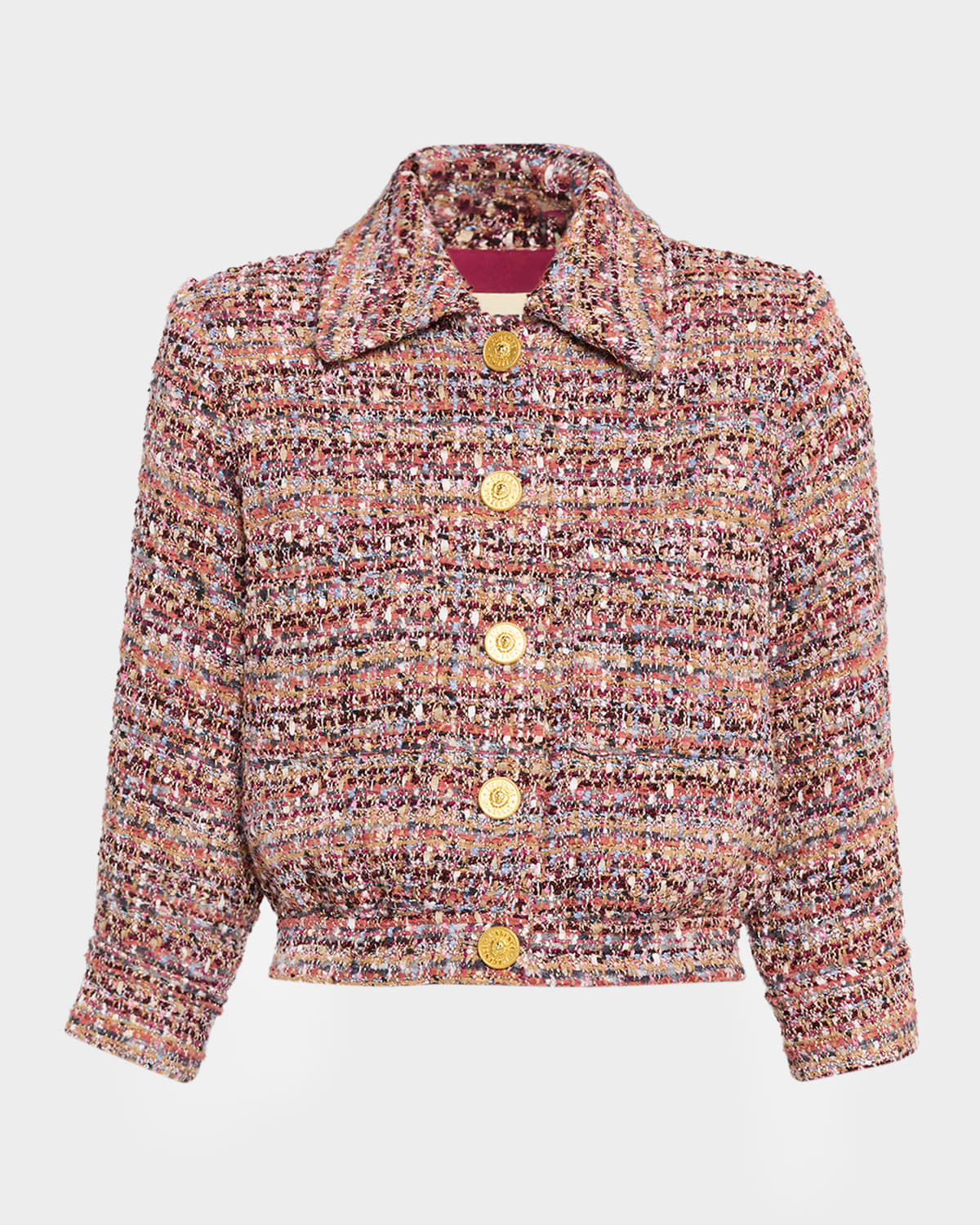 L Agence Tweed Cropped Jia Jacket