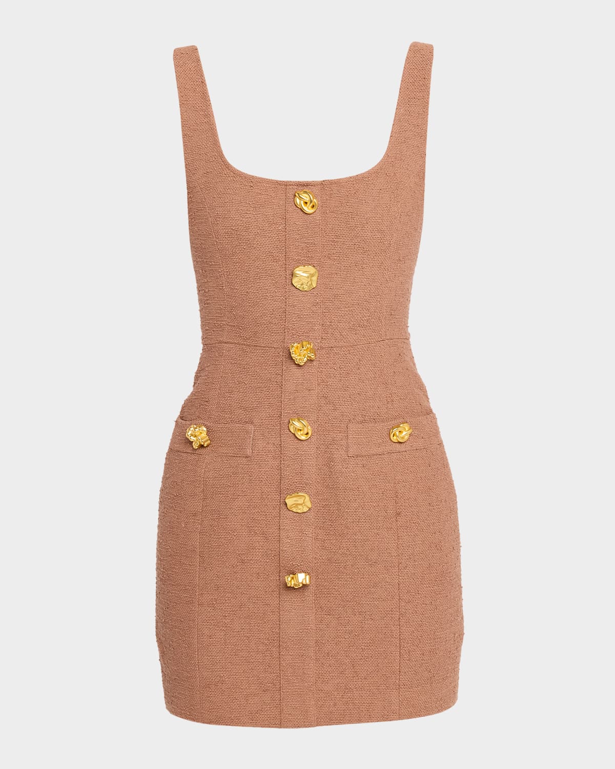 L Agence Wiley Sleeveless Button-front Mini Dress