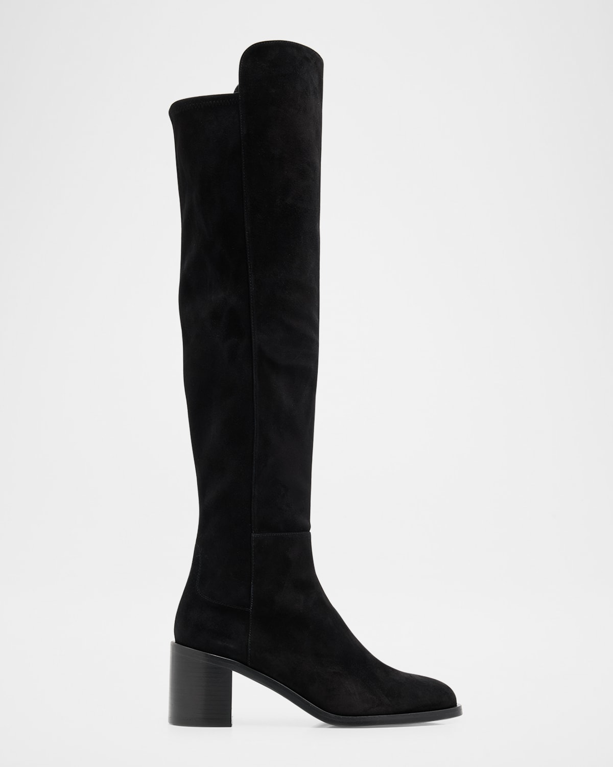 Stuart Weitzman Finn Suede Knee Boots In Animal Print
