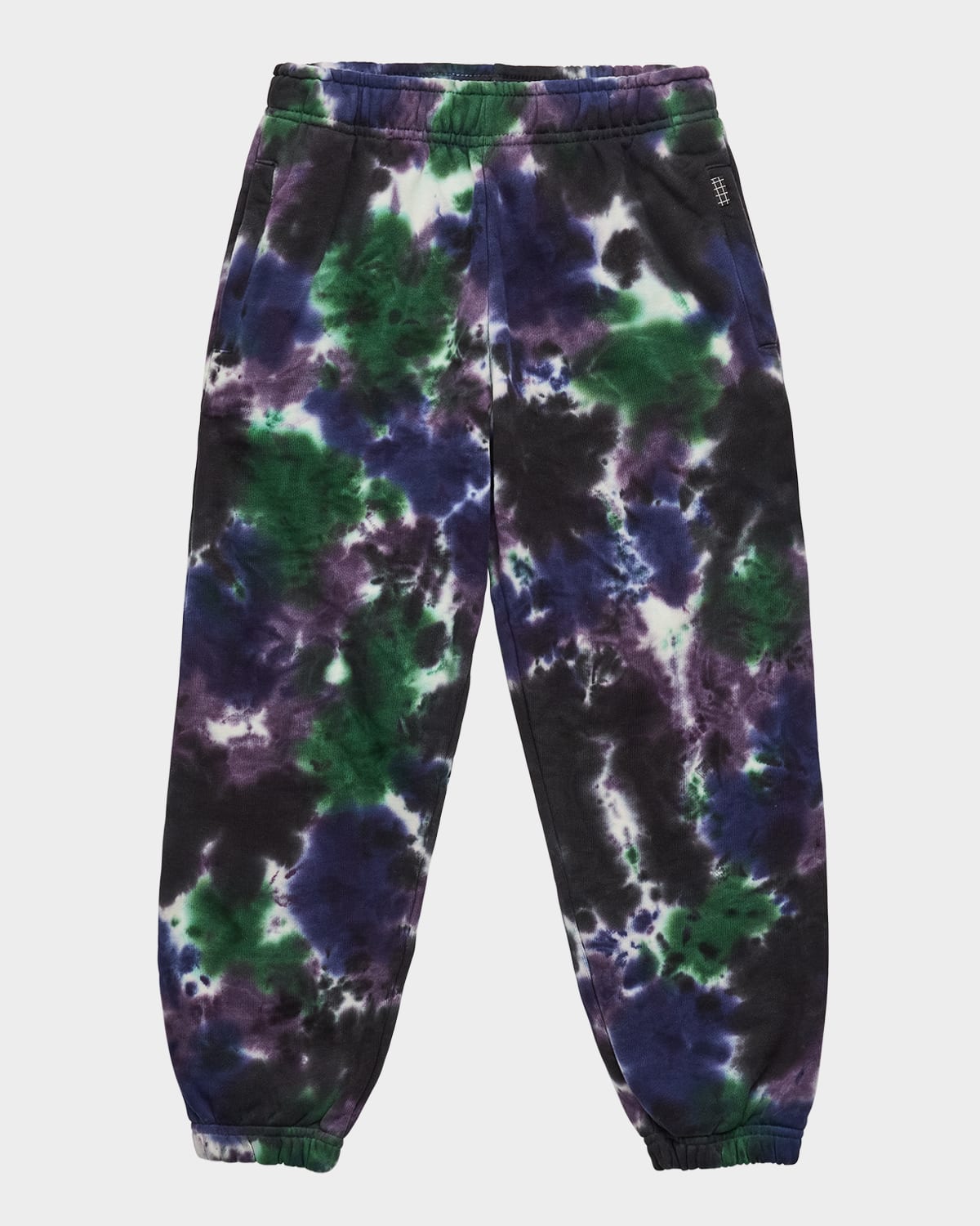 Molo Boy's Adan Smiley-print Sweatpants In Multi