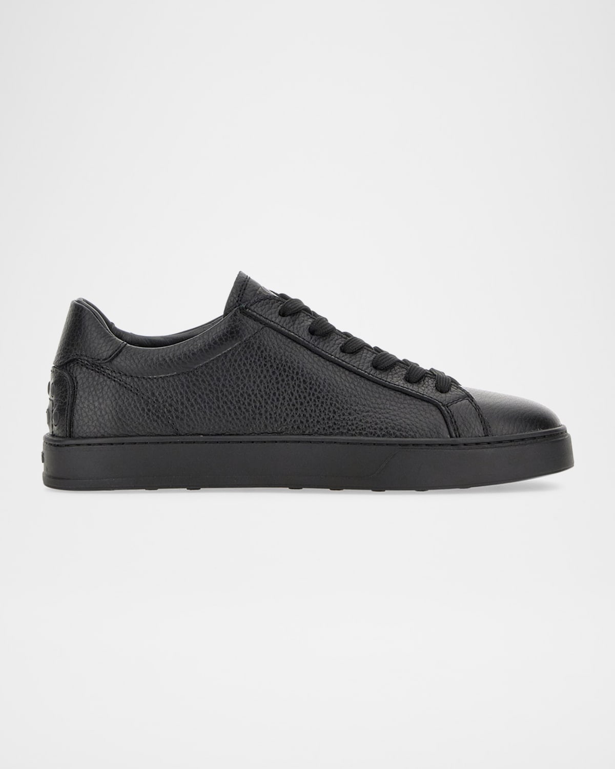 Tod's Low-top Leather Sneakers In Black