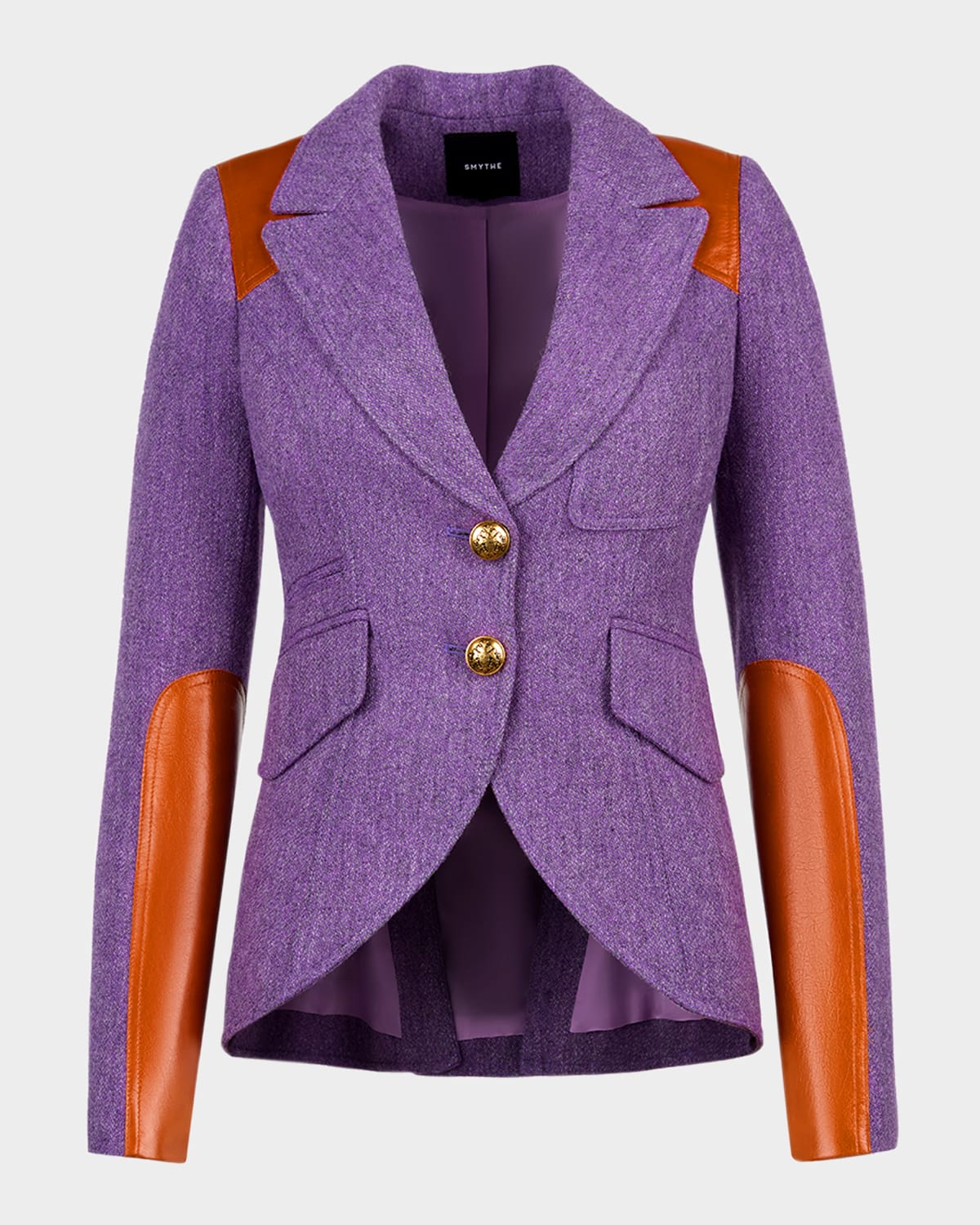 Smythe Saddle Patch Equestrian Blazer In Purple