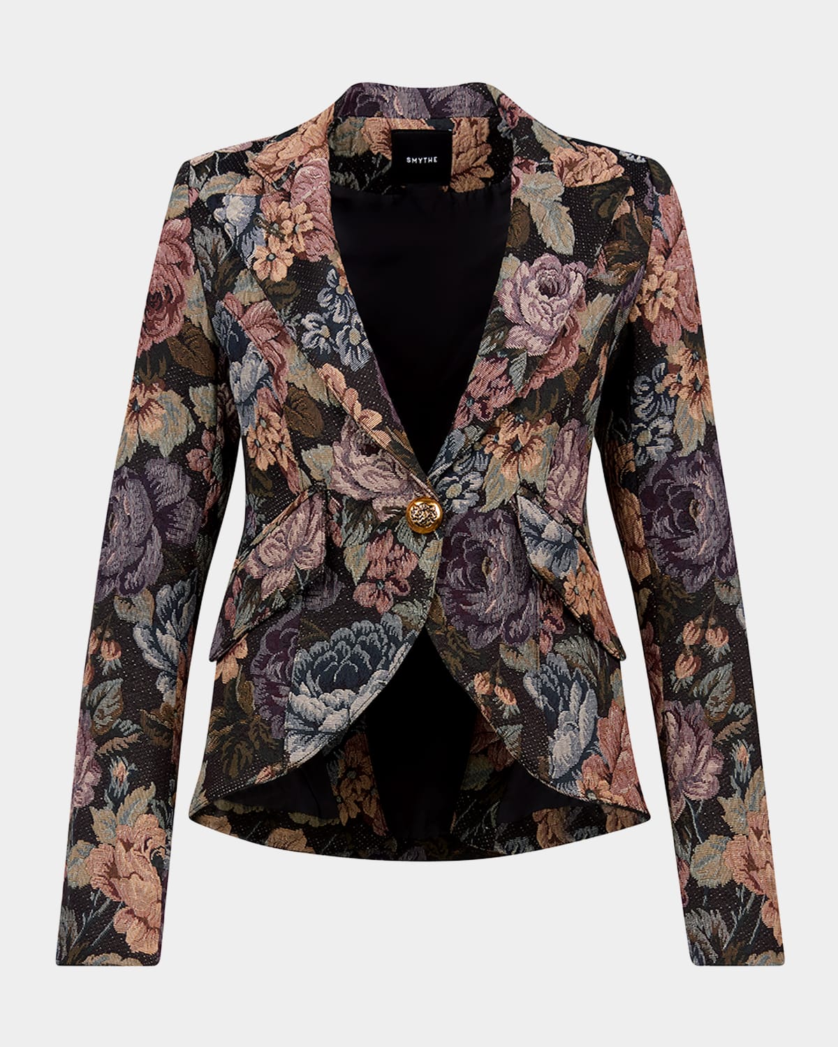 Smythe Floral Jacquard Single-breasted Blazer