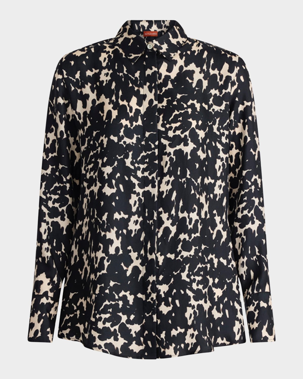 Altuzarra Chika Spotted Button-down Top