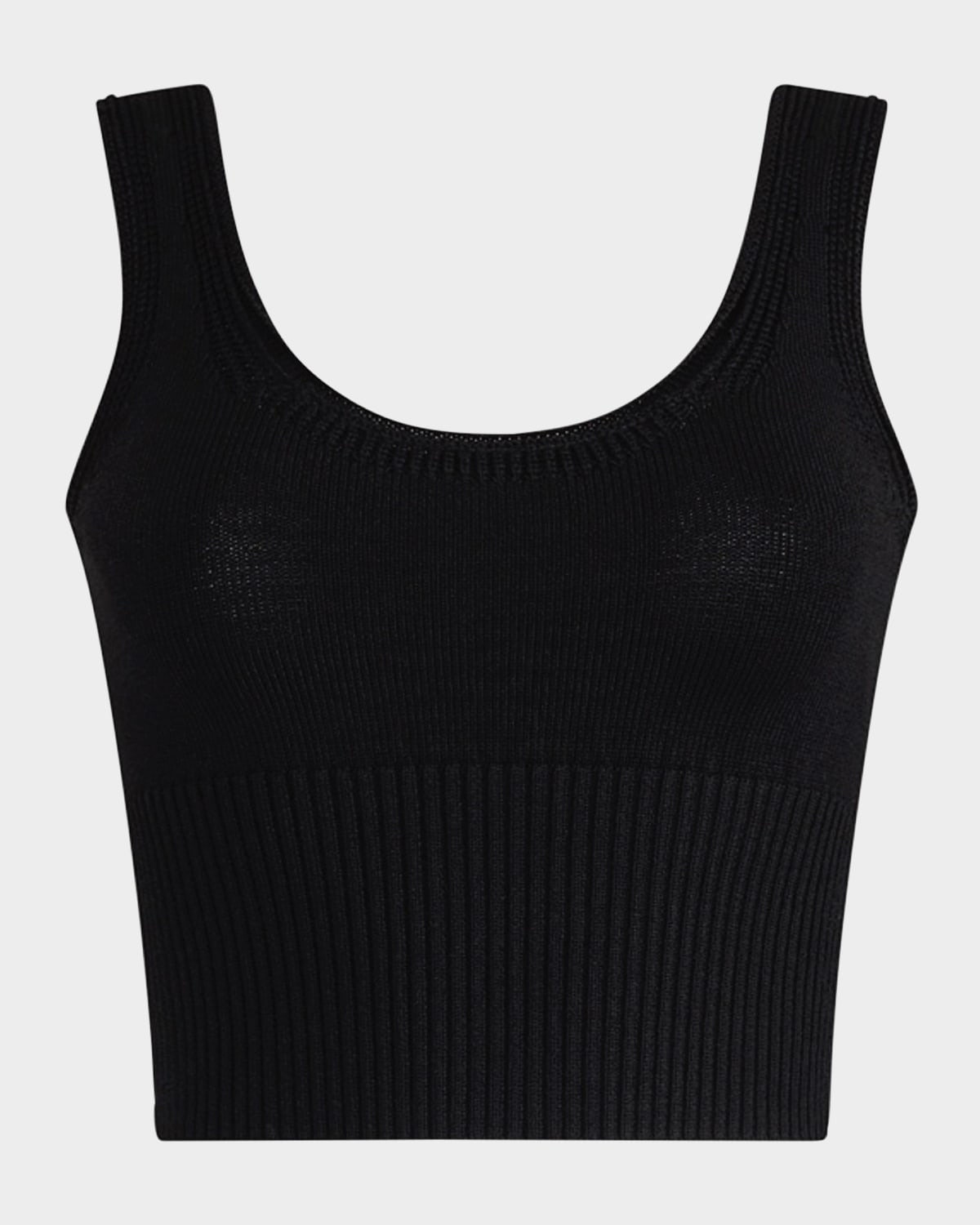 Altuzarra Lil Knit Crop Top In Black