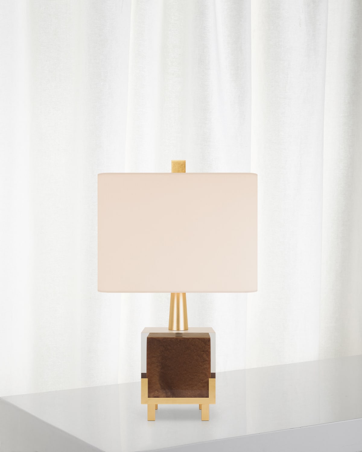 Couture Lamps Petit Fors 18" Accent Lamp In Brown
