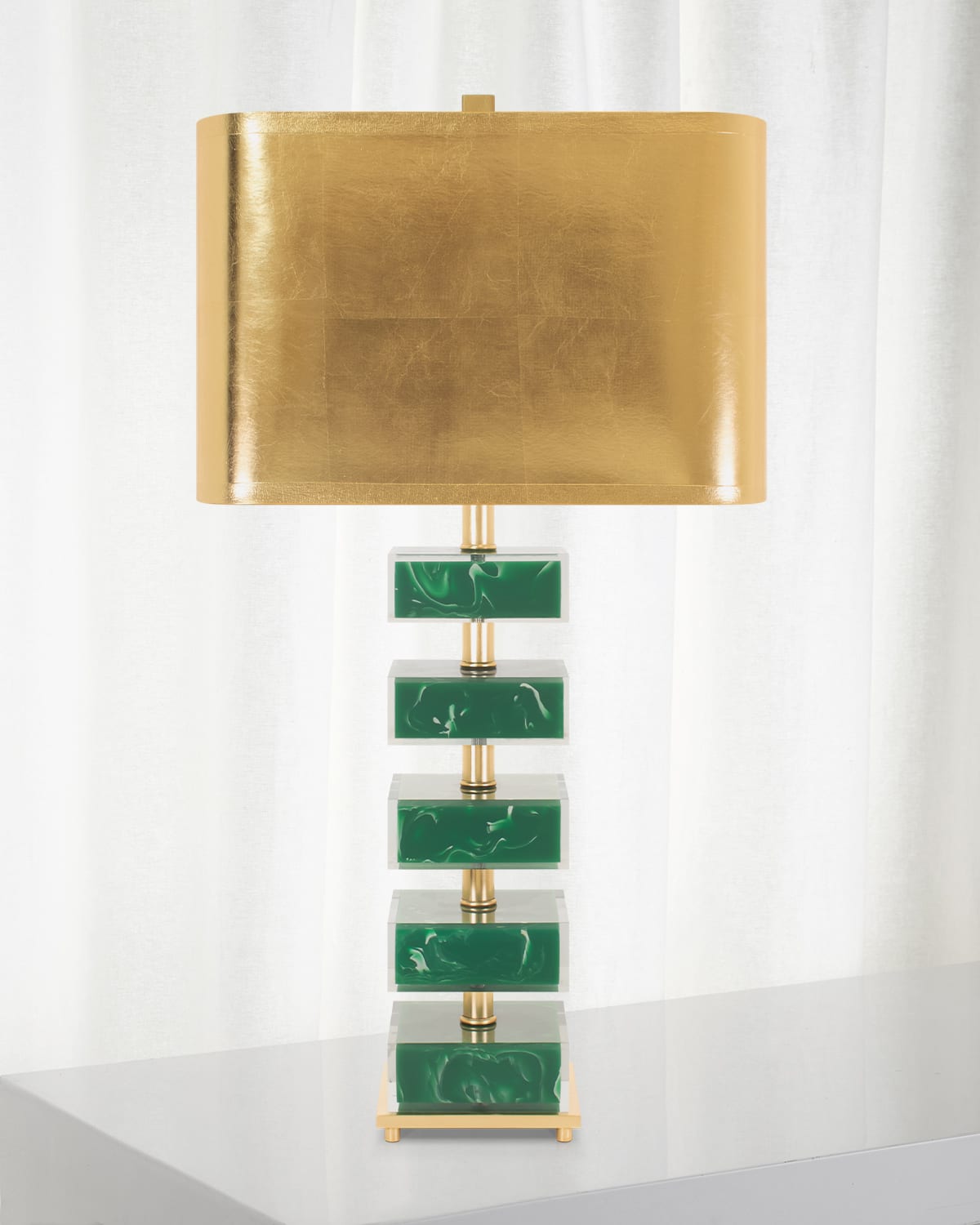 Couture Lamps Lumiere 31" Table Lamp In Green