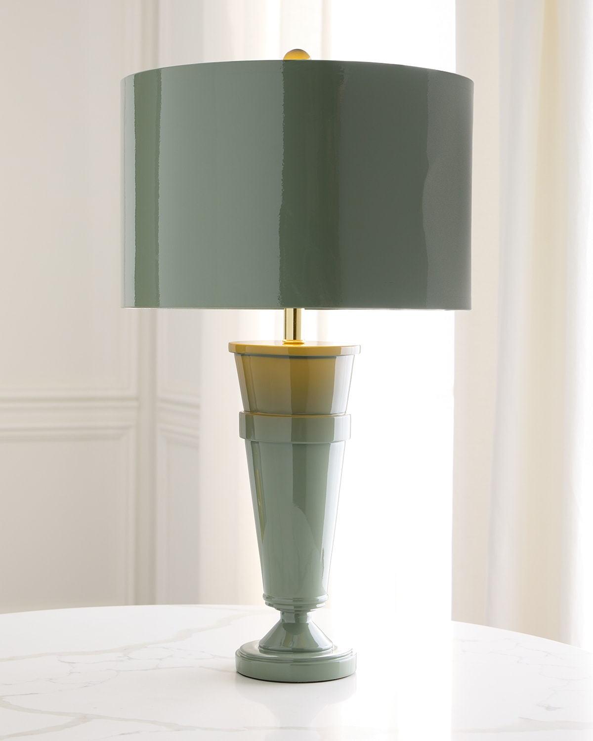 Couture Lamps Teinte 31" Table Lamp In Green