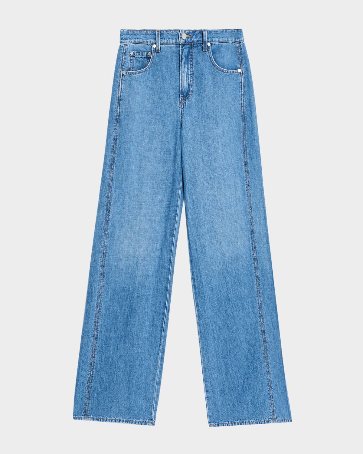 West 11th St Wide-Leg Jeans