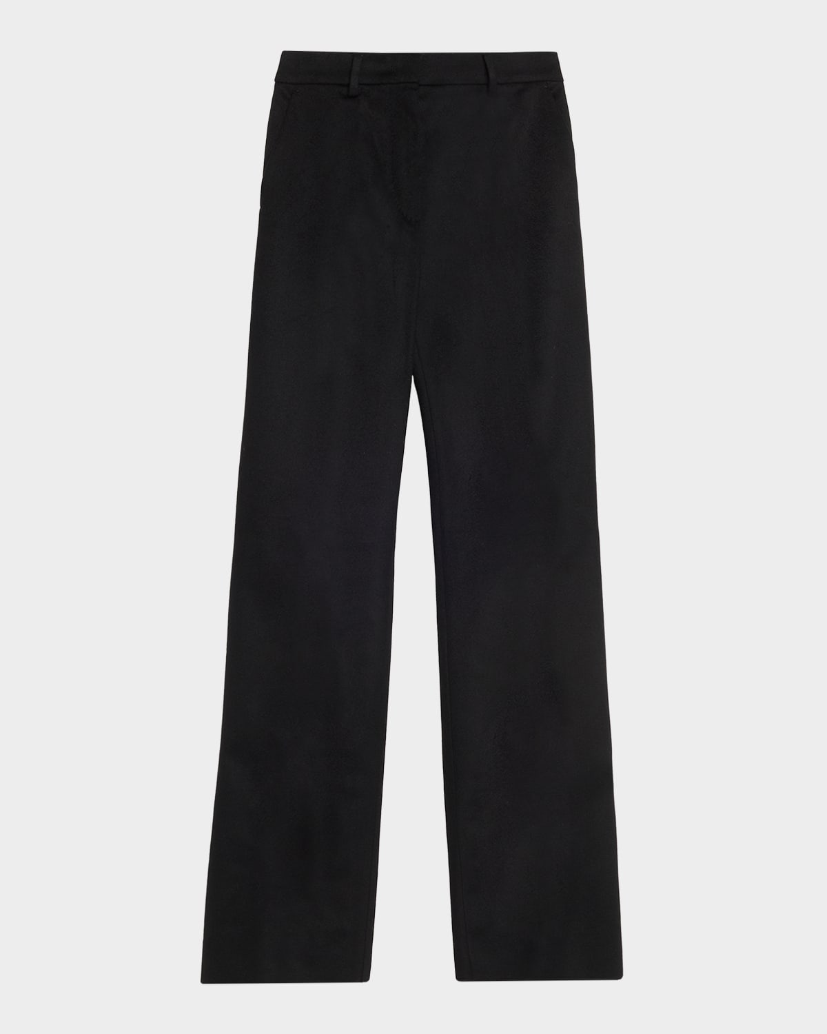 Max Mara Straight-leg Wool Pants In Black