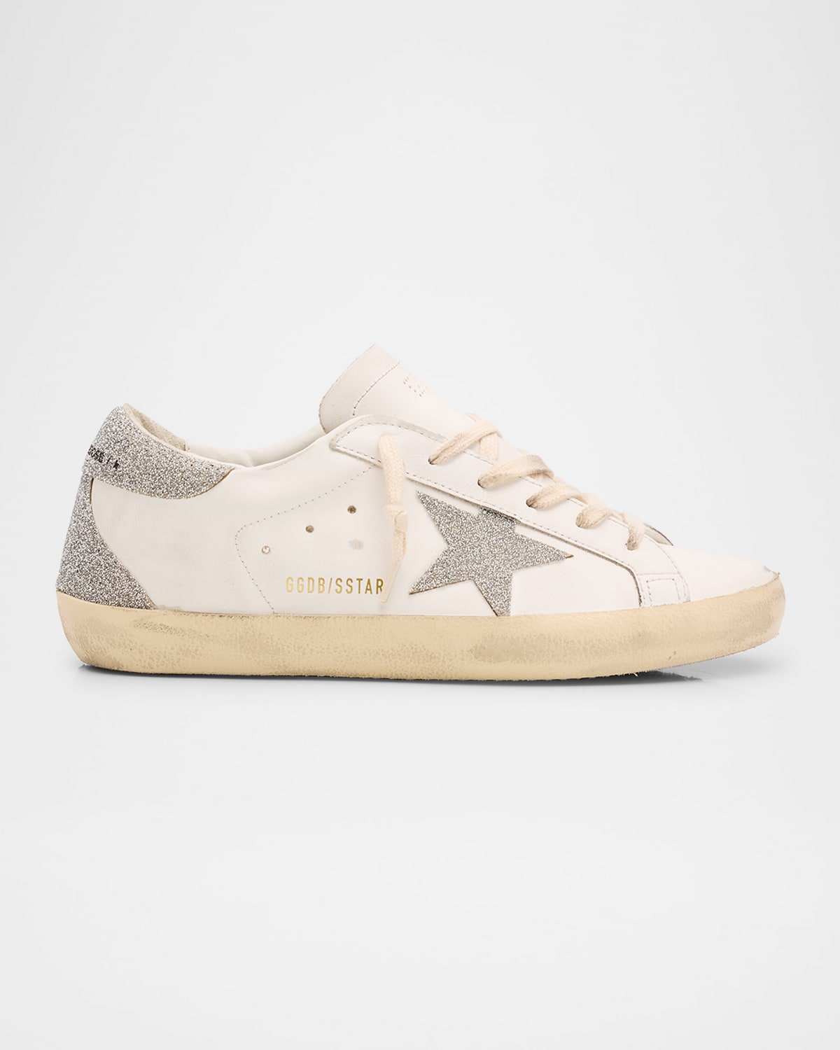 Superstar Crystal Leather Low-Top Sneakers