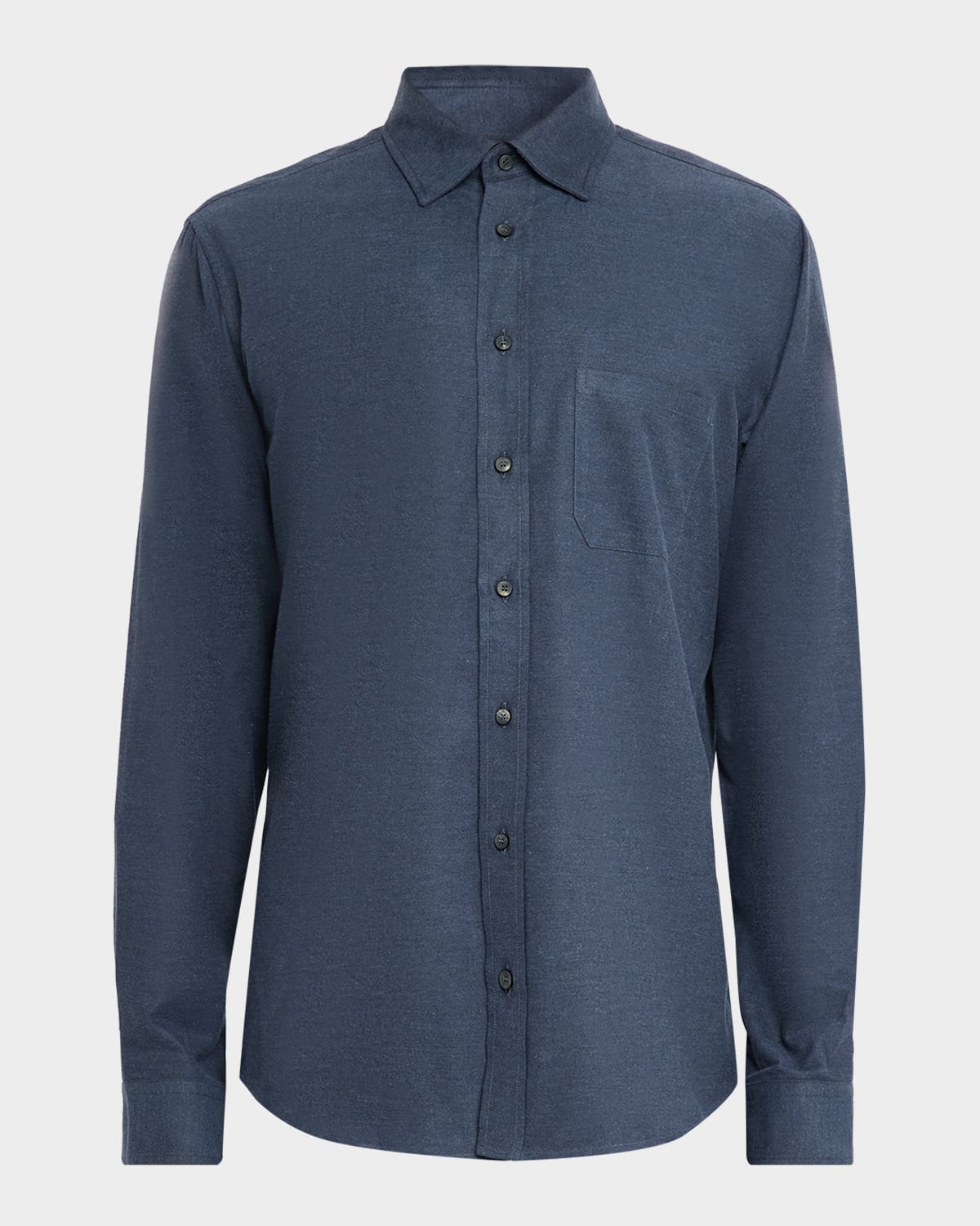 Sease Men's Camicia Classica Cotton Button-down Shirt In Blue