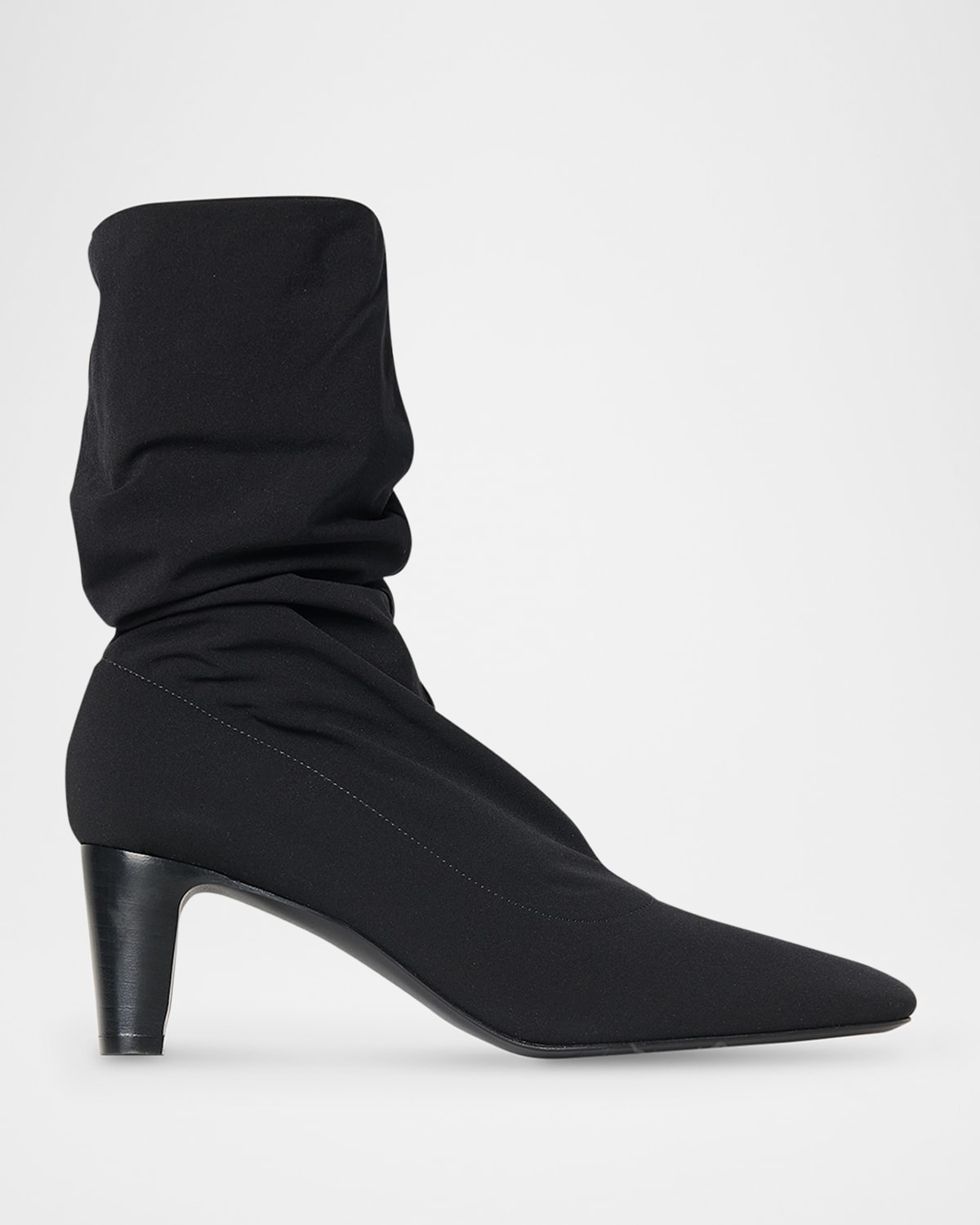 The Row Felice Stretch Neoprene Boots In Black
