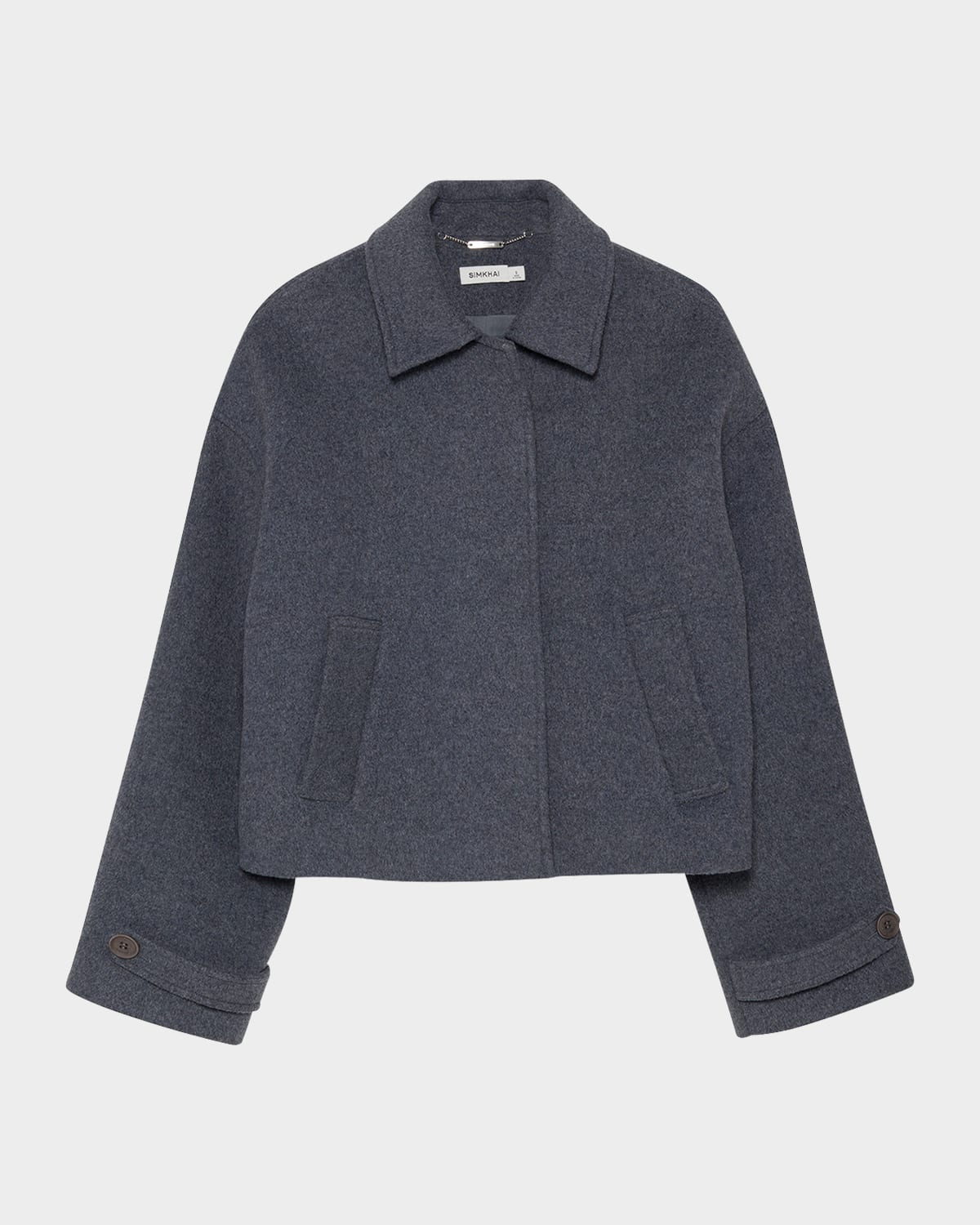 Simkhai Colby Wool-blend Jacket In Gray