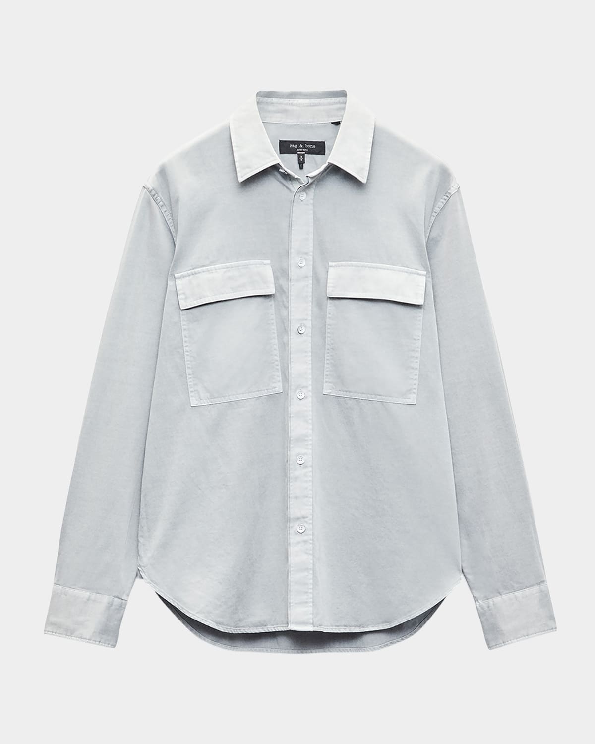 Rag & Bone Men's Finch Overdyed Flap-pocket Button-down Shirt In Multi