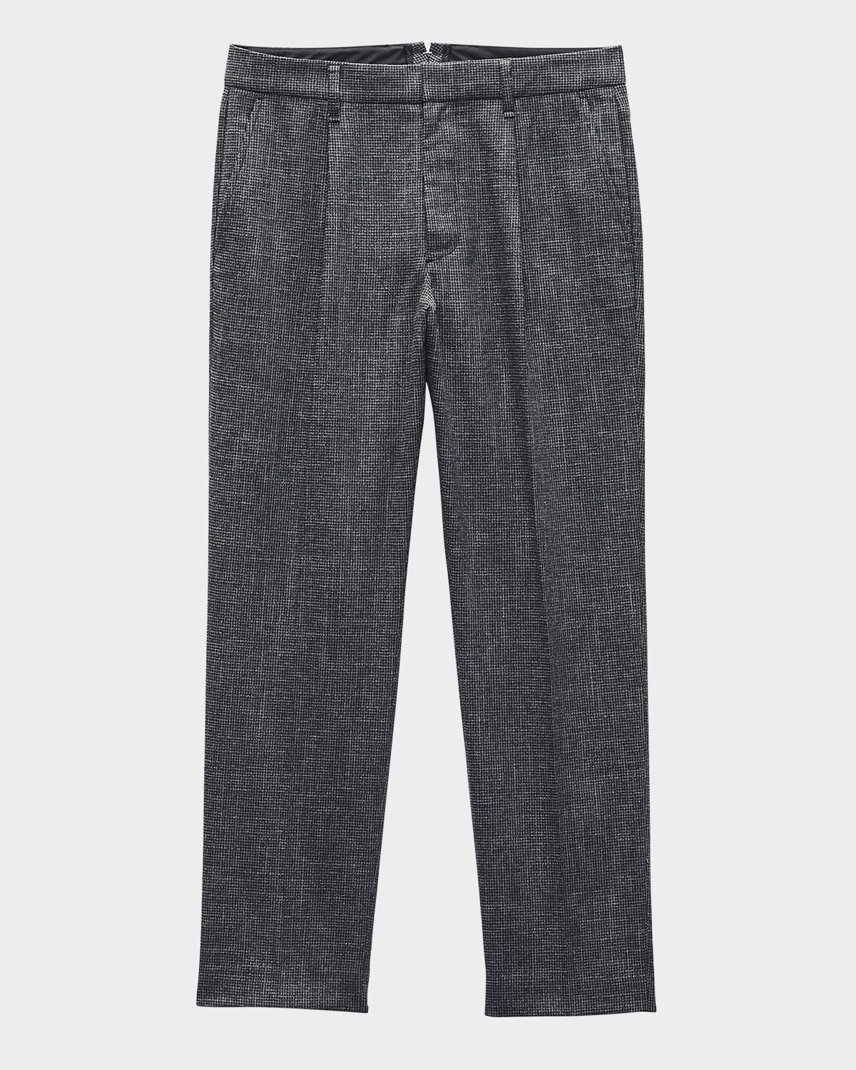 Rag & Bone Men's Evan Pleated Italian Houndstooth Trousers