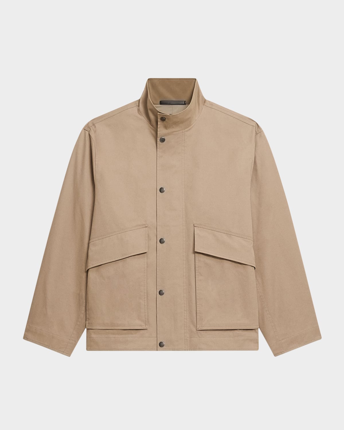 Theory Men's Snap-front Utility Jacket In Nude