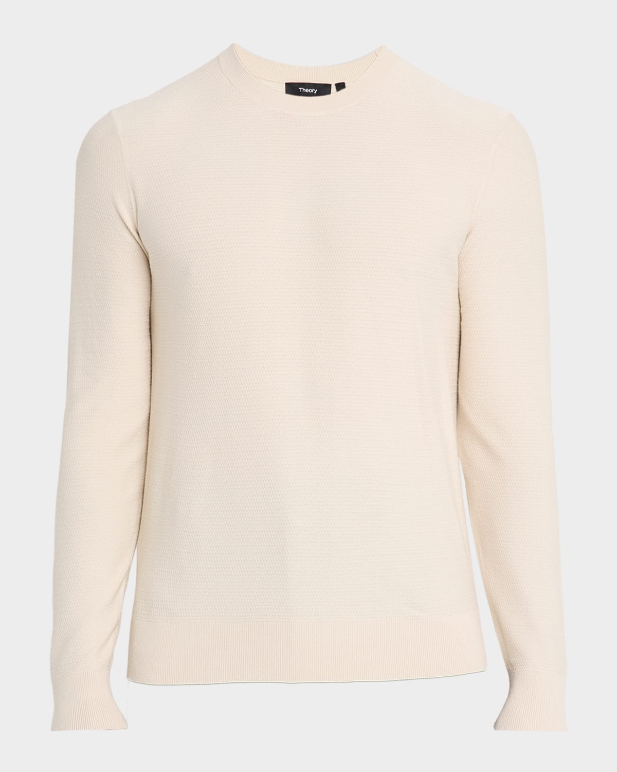 Theory Hilles Crewneck Sweater In Cashmere In Neutral