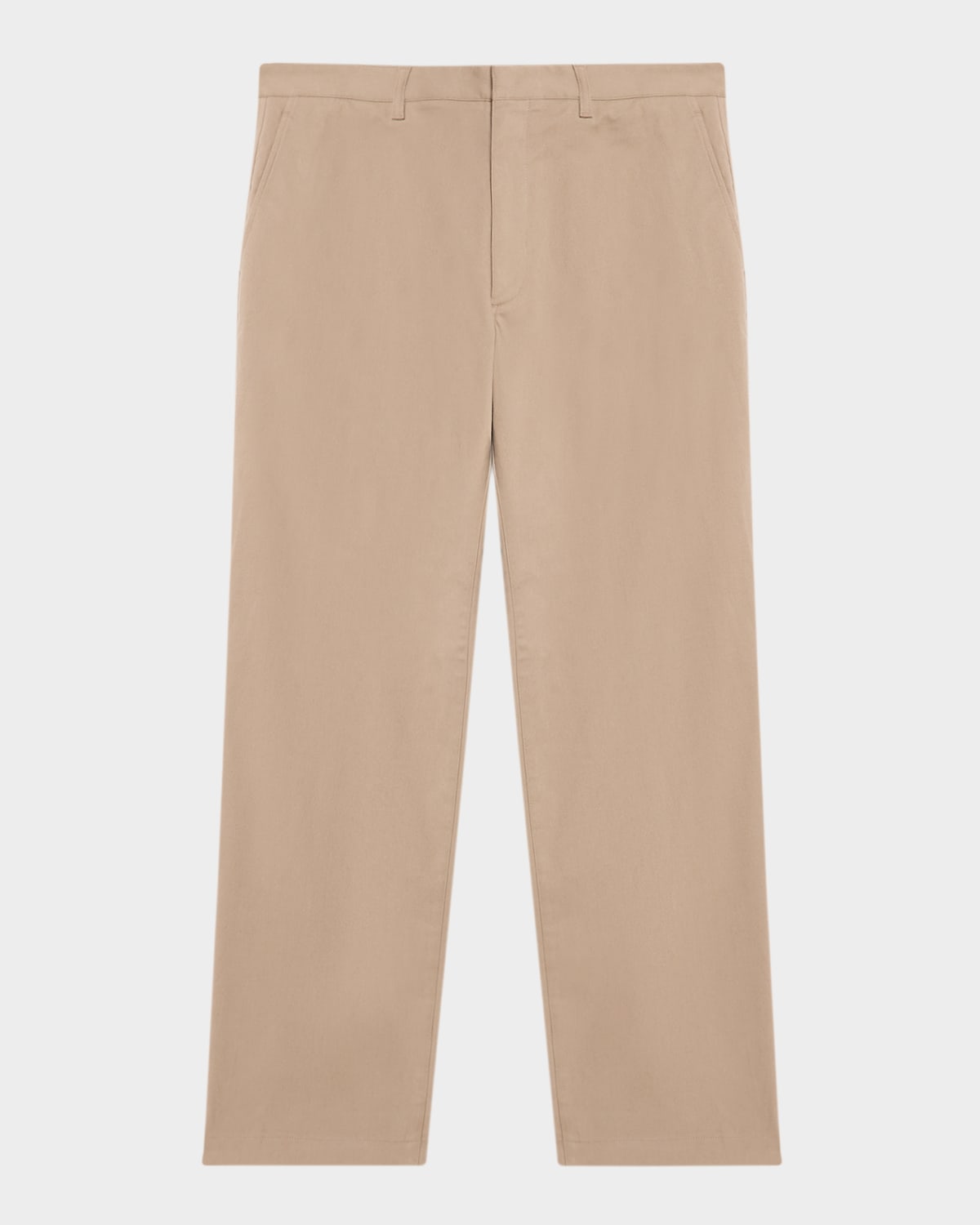 Theory Men's Stretch Twill Straight-fit Chino Pants In Brown