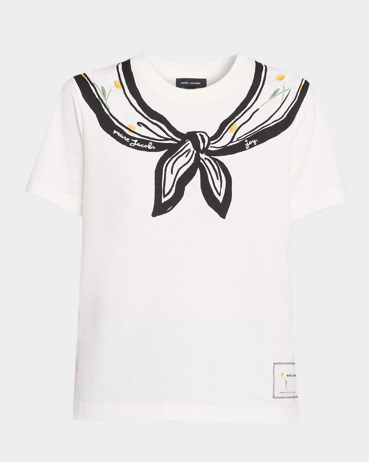 Marc Jacobs Scarf-print Tee In Multi