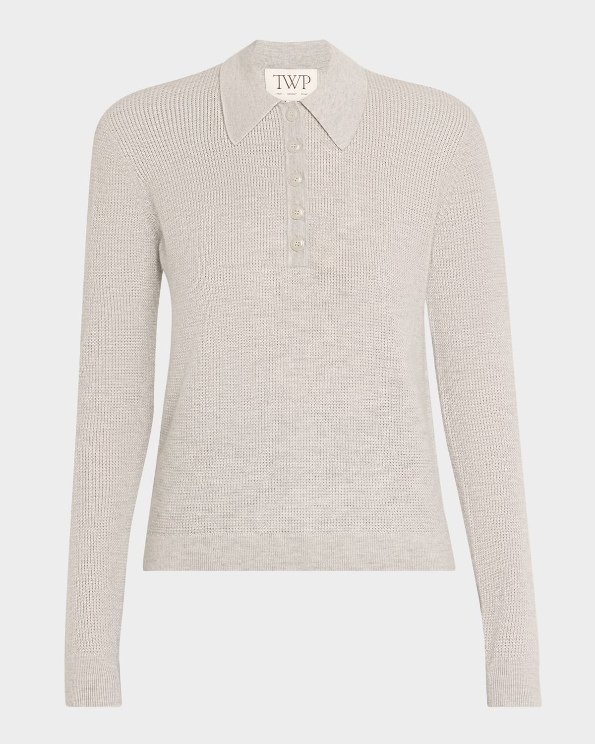 Twp Jorden Cashmere Polo In Neutral