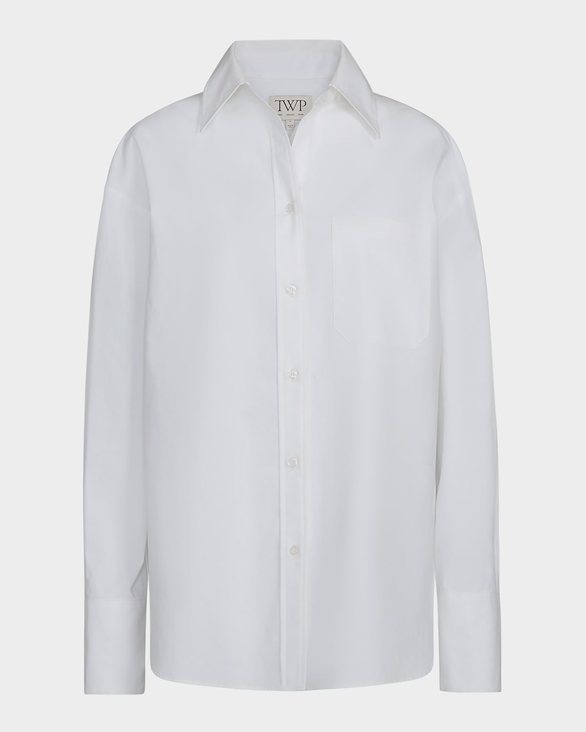 Twp Big Joe Button-front Shirt In White