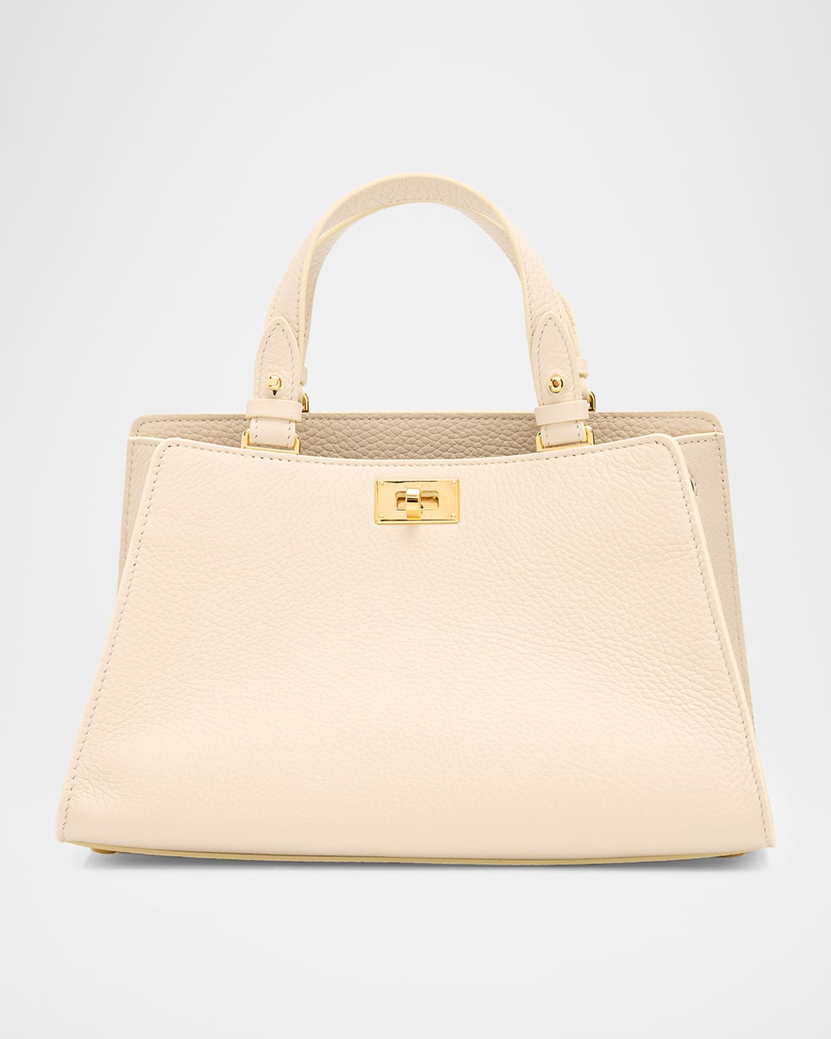 Michino Paris Trocadero Mini Leather Shoulder Bag In White