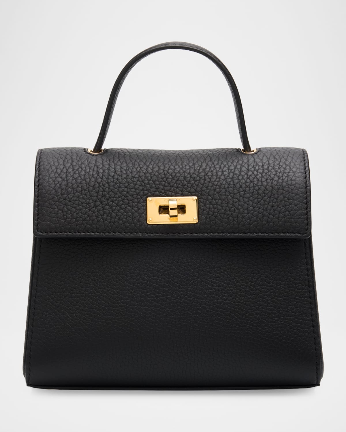 Michino Paris Palais Royal Taurillon Leather Top-Handle Bag