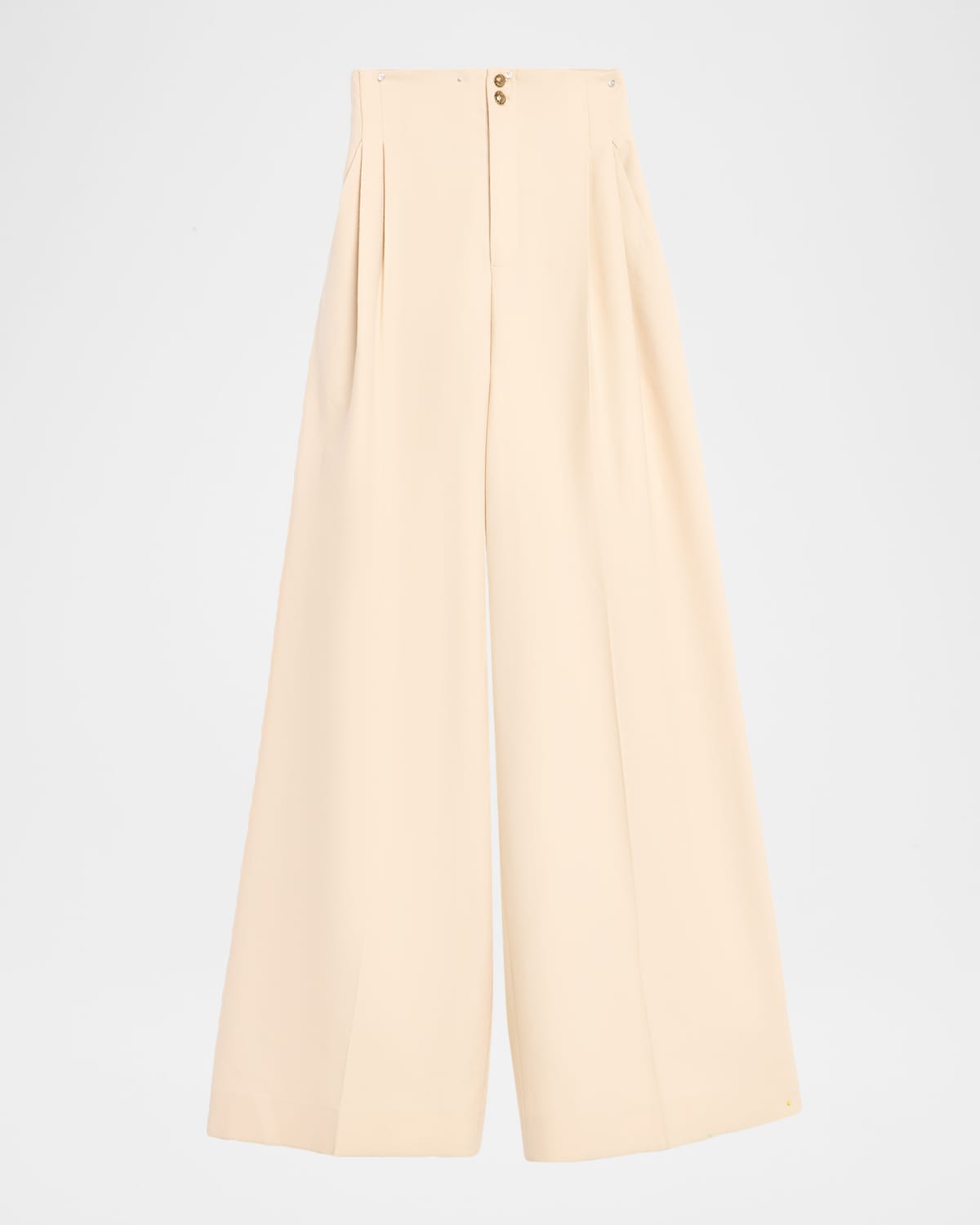 Zimmermann Hypnotic Straight Wool Pants In Neutral