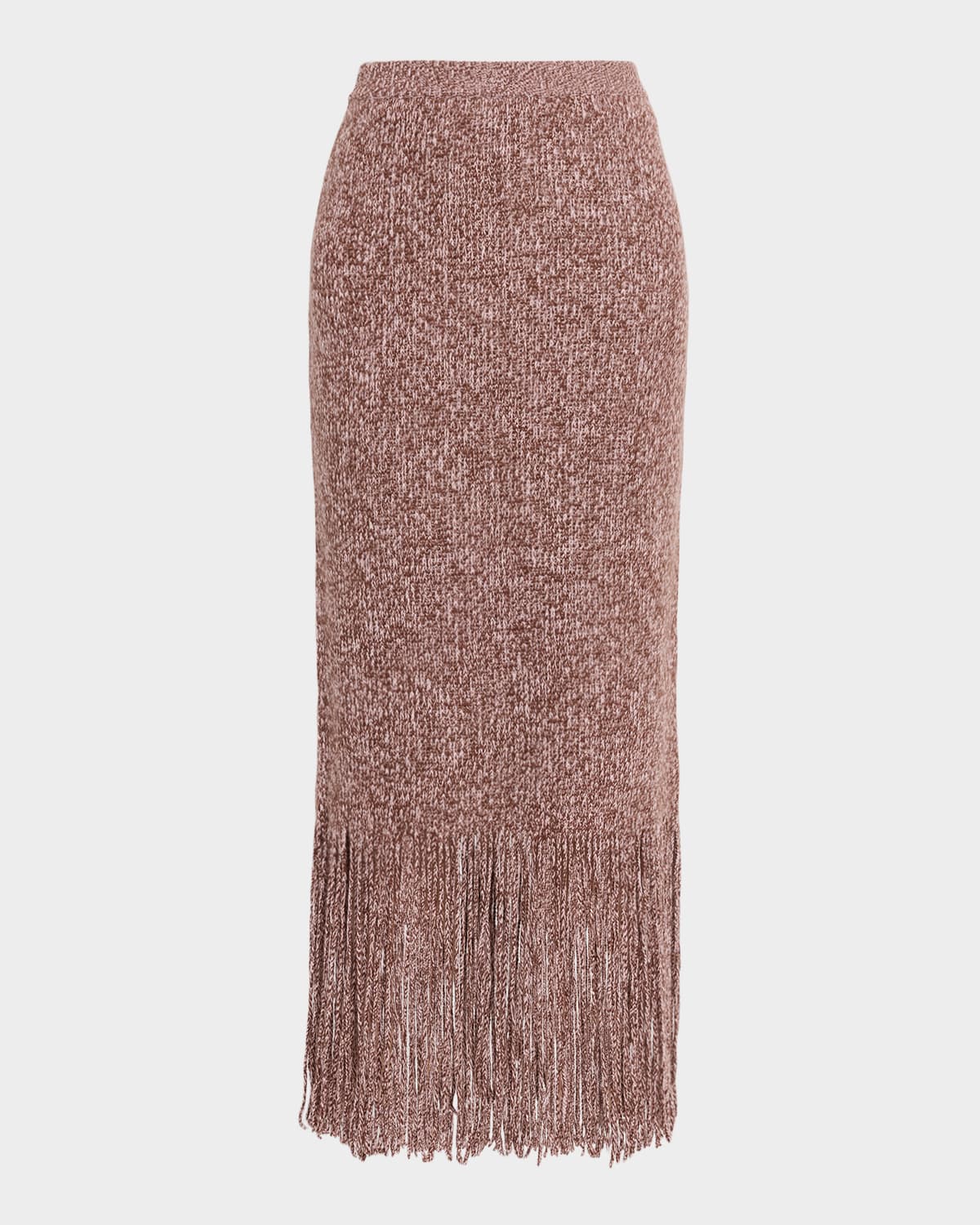 Zimmermann Hypnotic Fringed Midi Skirt In Neutral