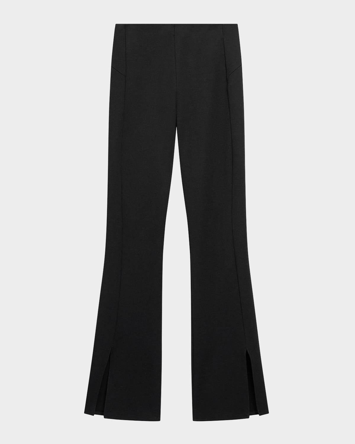Theory Flare Side-slit Leggings In Black