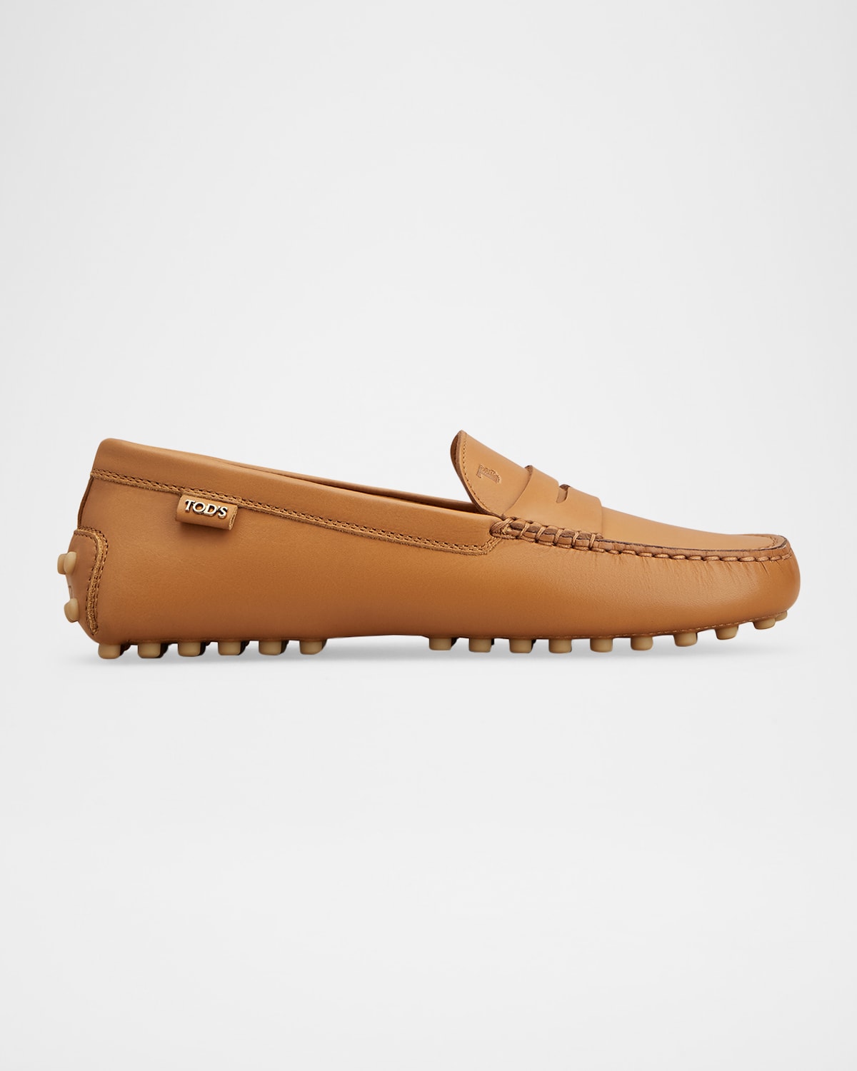 Tod's Gommino Leather Penny Driving Shoes In Brown