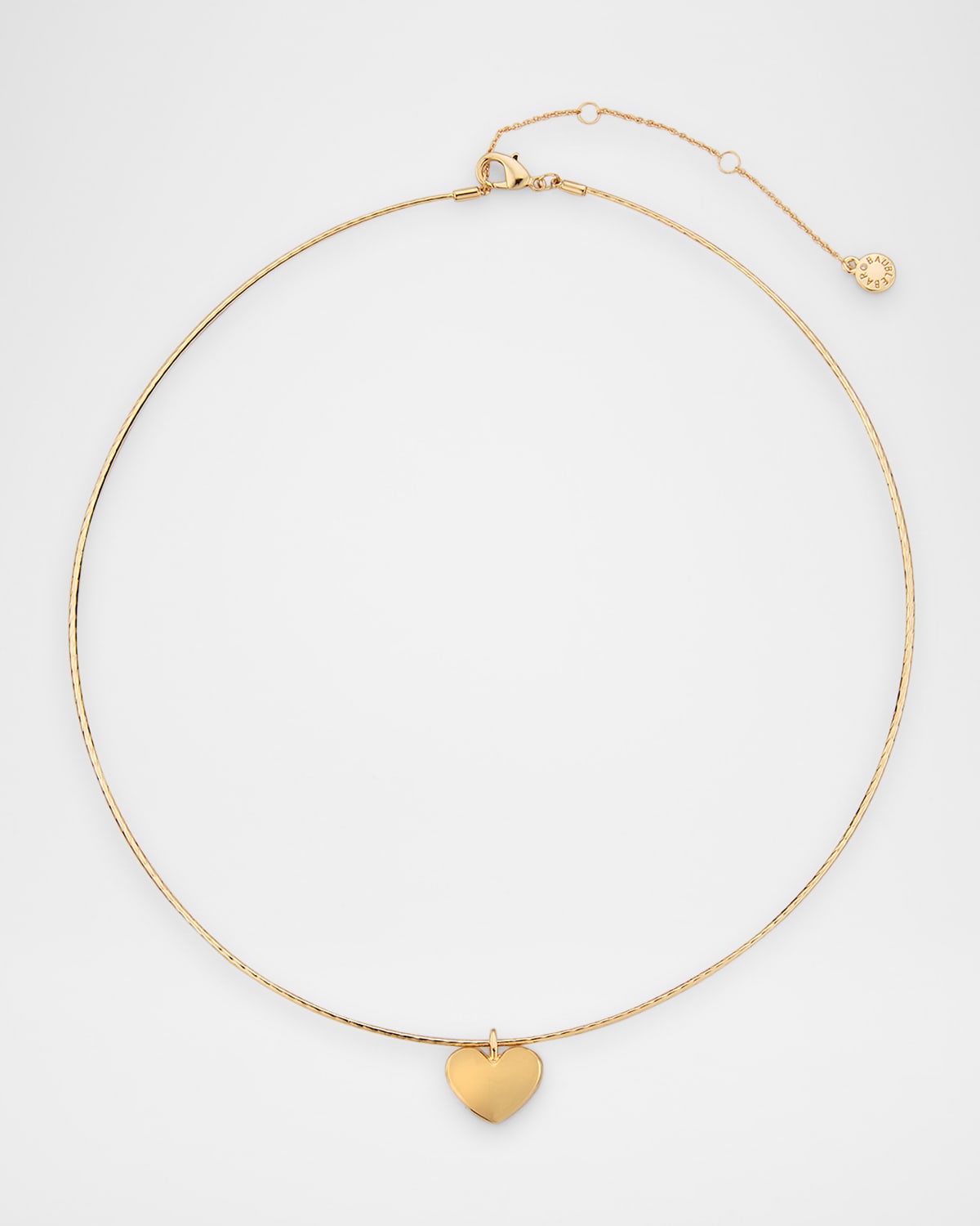 BaubleBar Heart Pendant Wire Necklace