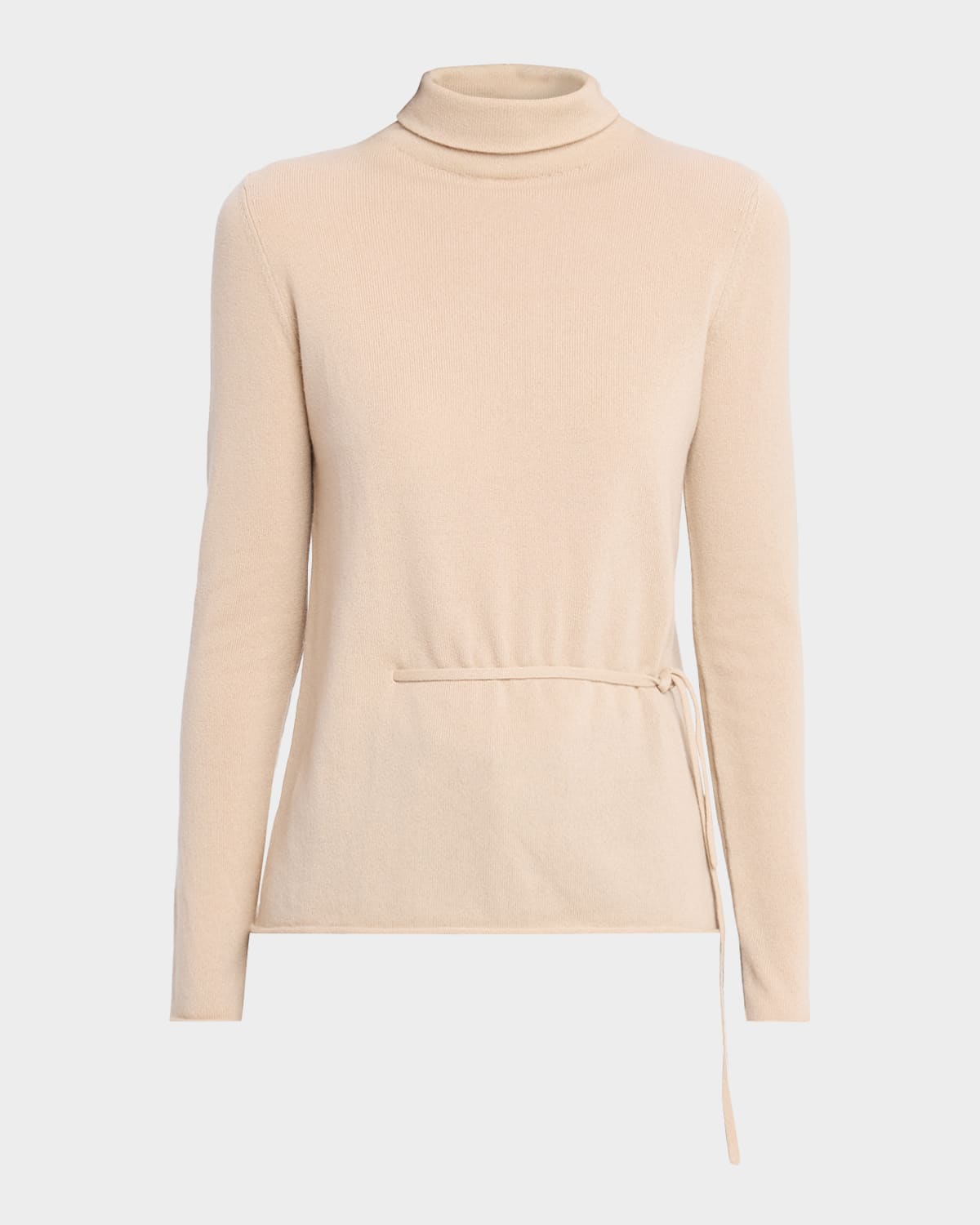 Tse Cashmere Cashmere Side-tie Turtleneck In Gray