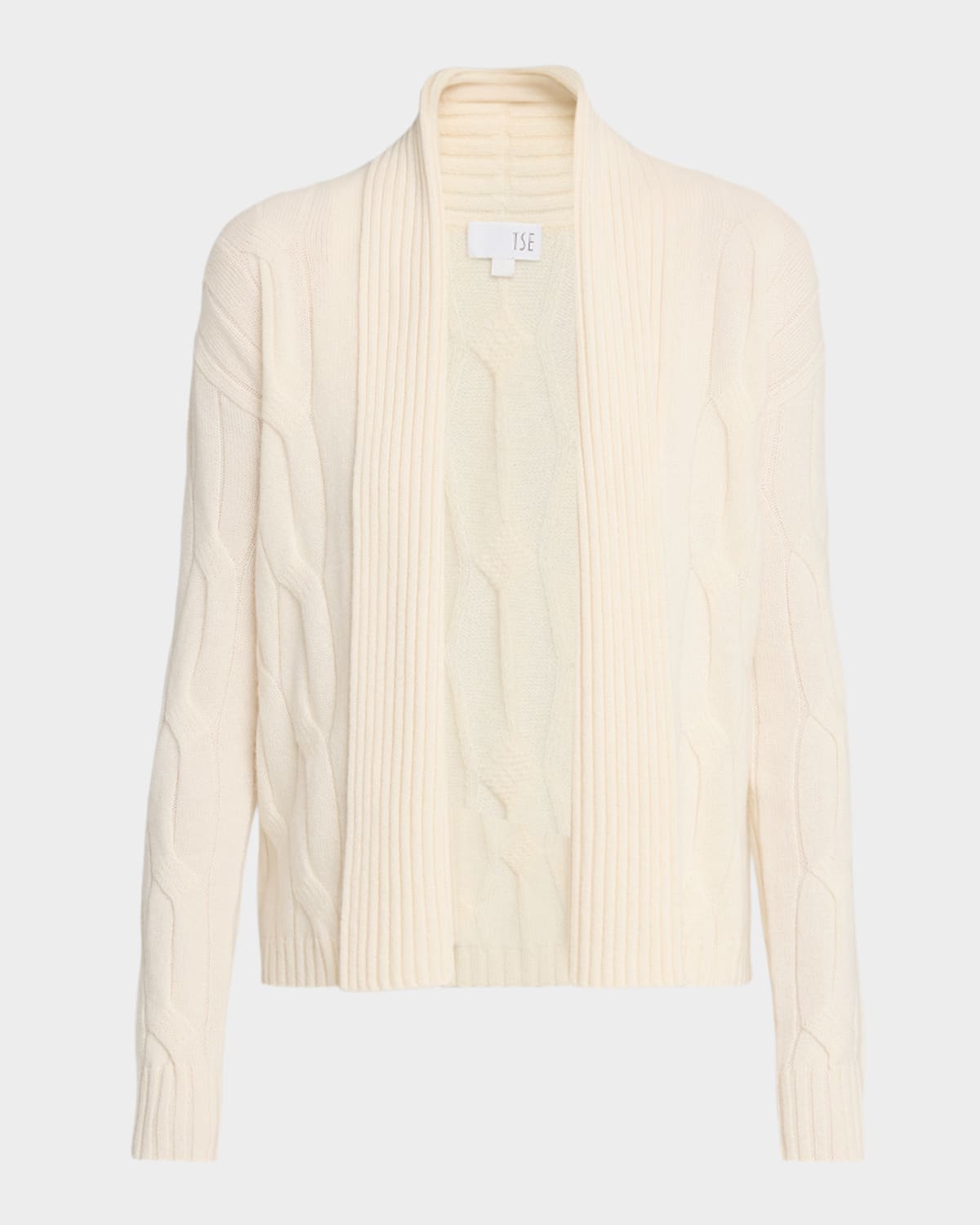 Tse Cashmere Cashmere Cable-knit Shawl Cardigan In Neutral