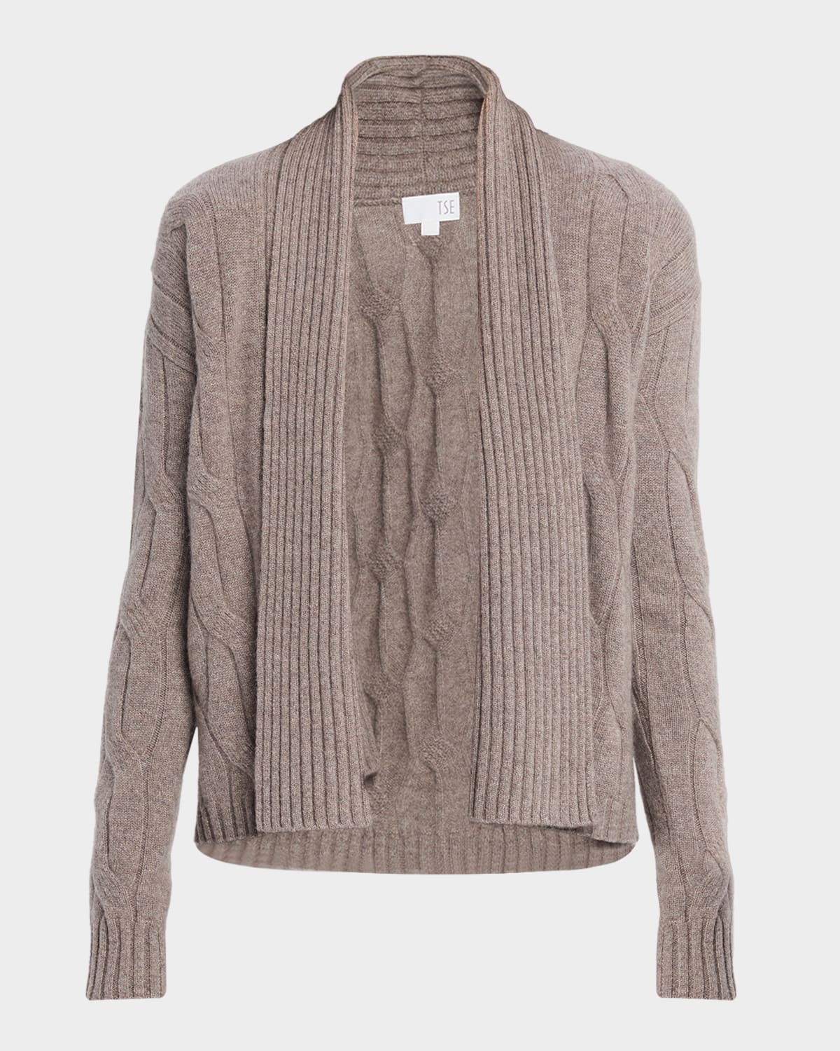 Tse Cashmere Cashmere Cable-knit Shawl Cardigan In Multi