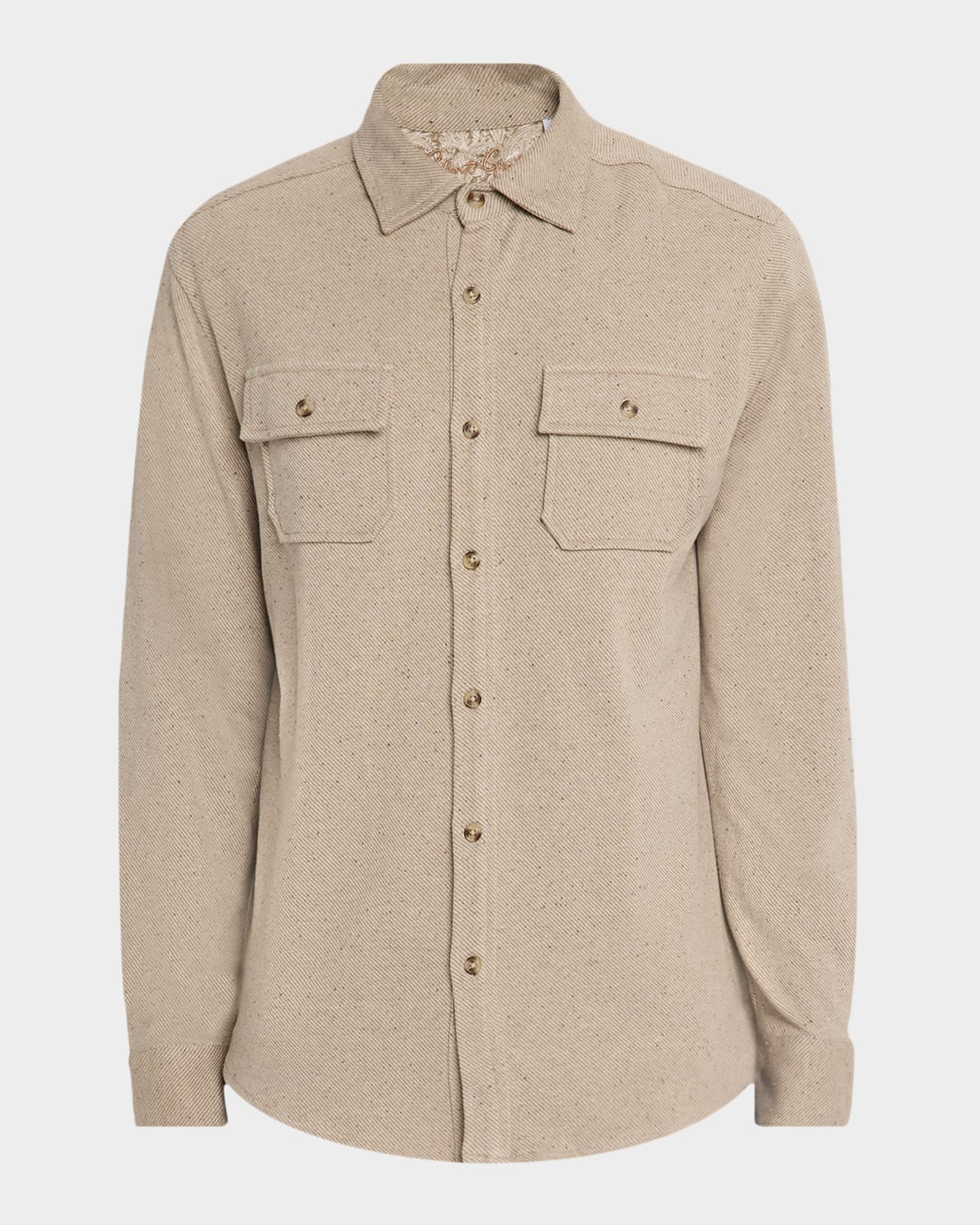 Robert Graham Men 's Vigano Speckled Two-Pocket Button-Down Shirt