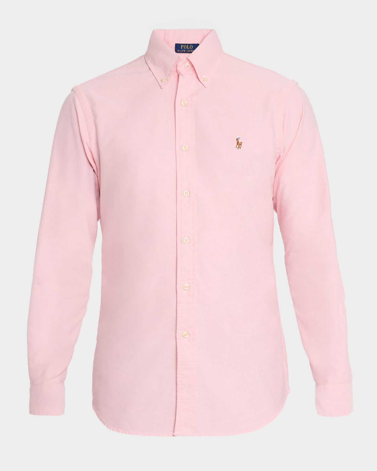 Polo Ralph Lauren Slim-fit Cotton Oxford Shirt In Pink