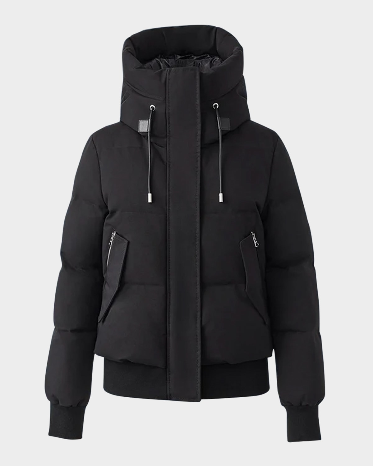 Mackage Nefi-nfz Down Bomber Jacket With Detachable Hooded Bib In Black