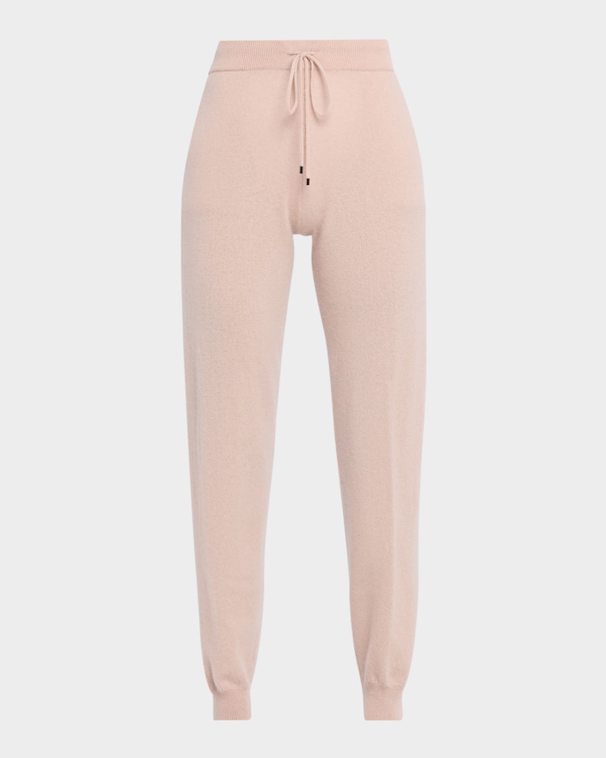 Neiman Marcus Cashmere Drawstring Jogger Pants In Pink