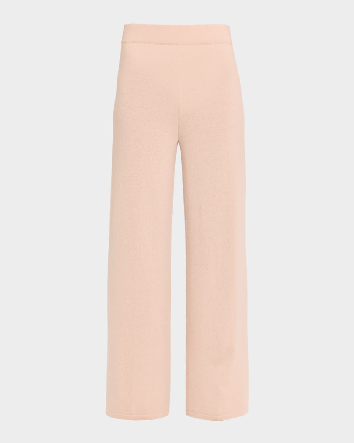 Neiman Marcus Cashmere Straight-leg Pants In Pink