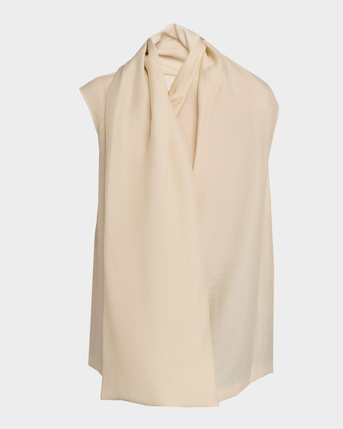 Totême Organza Scarf Blouse In Neutral
